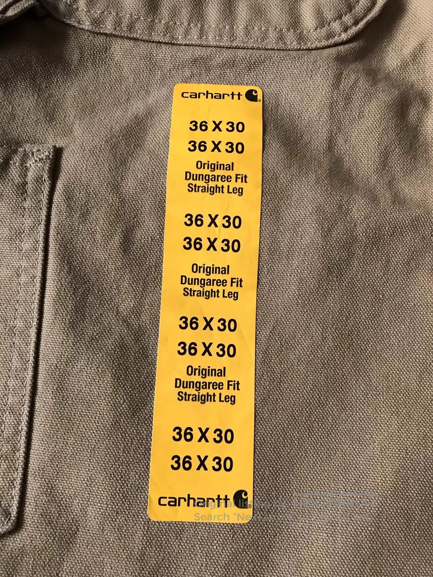 Carhartt Carhartt B11 W36L30 Canvas Work Pants. Size US 36 / EU 52 - 7 Thumbnail