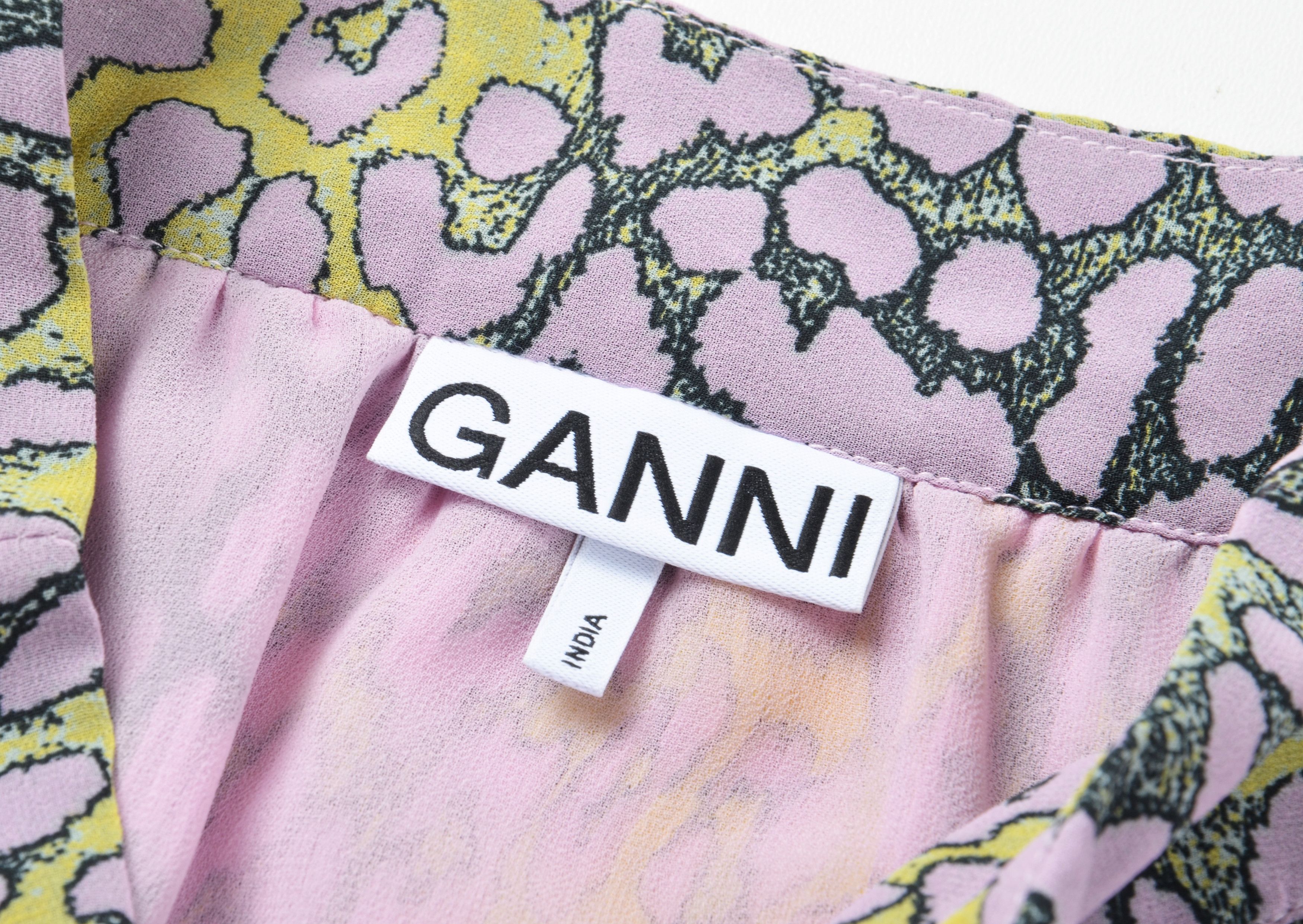 Ganni Ganni Mesh Animal Print Pleated Flared Mini Skirt Size 26" / US 2 / IT 38 - 7 Thumbnail