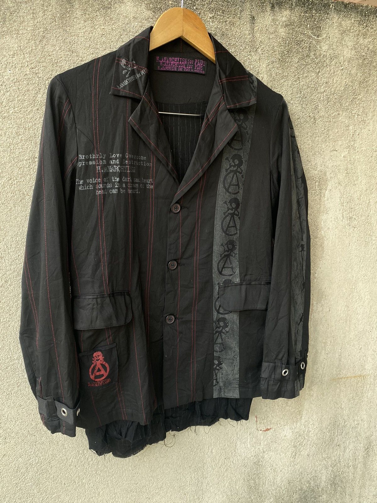 Japanese Brand Anarchyism Plus H.Naoto Punk Skull Fashion Design Jacket Size US S / EU 44-46 / 1 - 3 Thumbnail