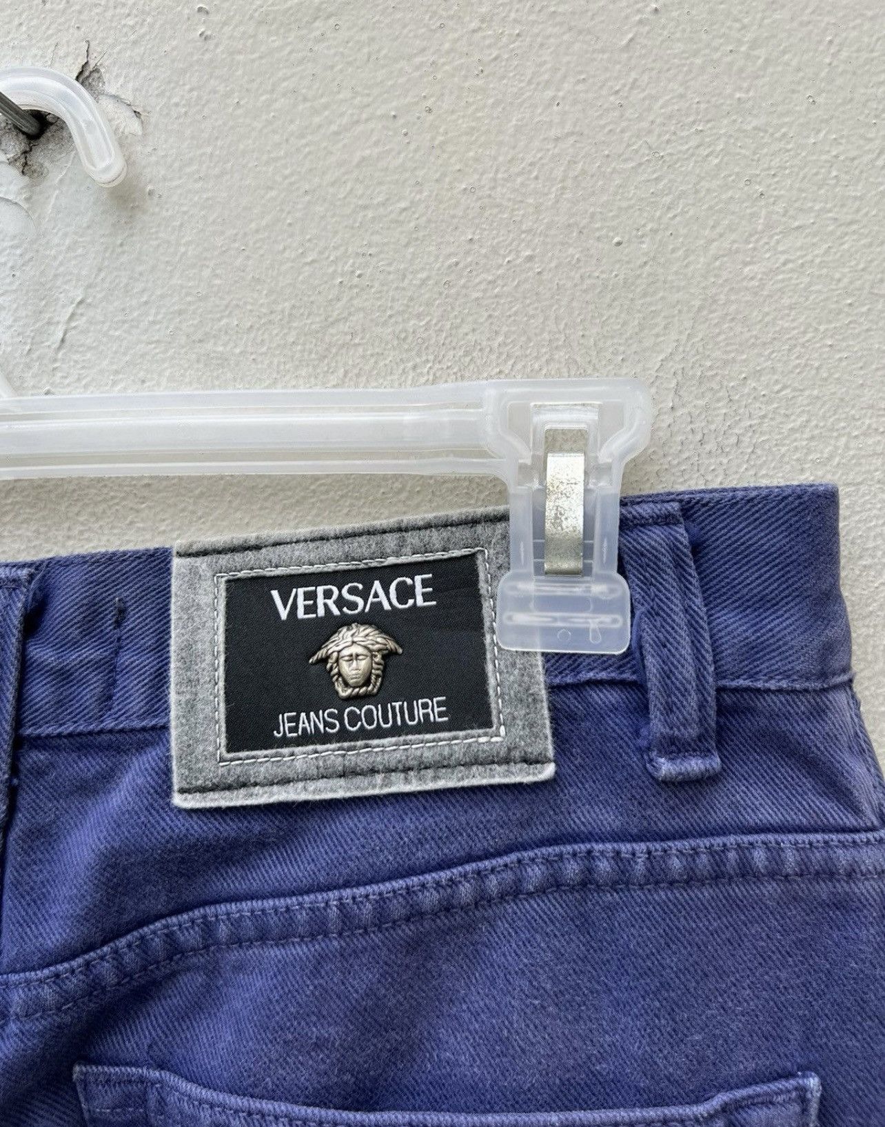 Versace Jeans Couture Vintage Versace Jeans Couture sun Faded Indigo Denim Baggy Size US 29 - 18 Thumbnail