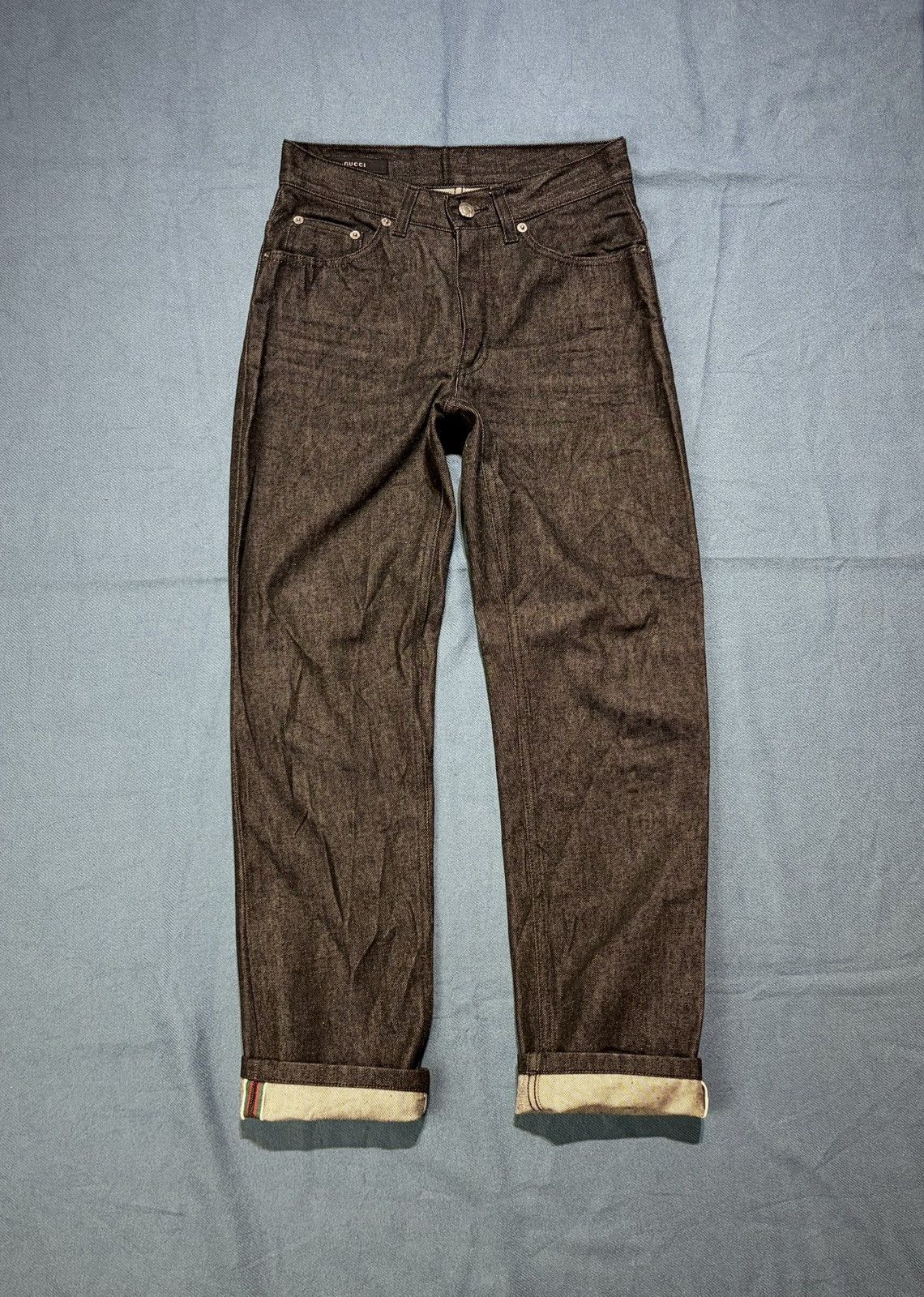 Gucci Vintage Gucci Raw Denim Selvedge Italy Jeans W28 Size US 28 / EU 44 - 1 Thumbnail