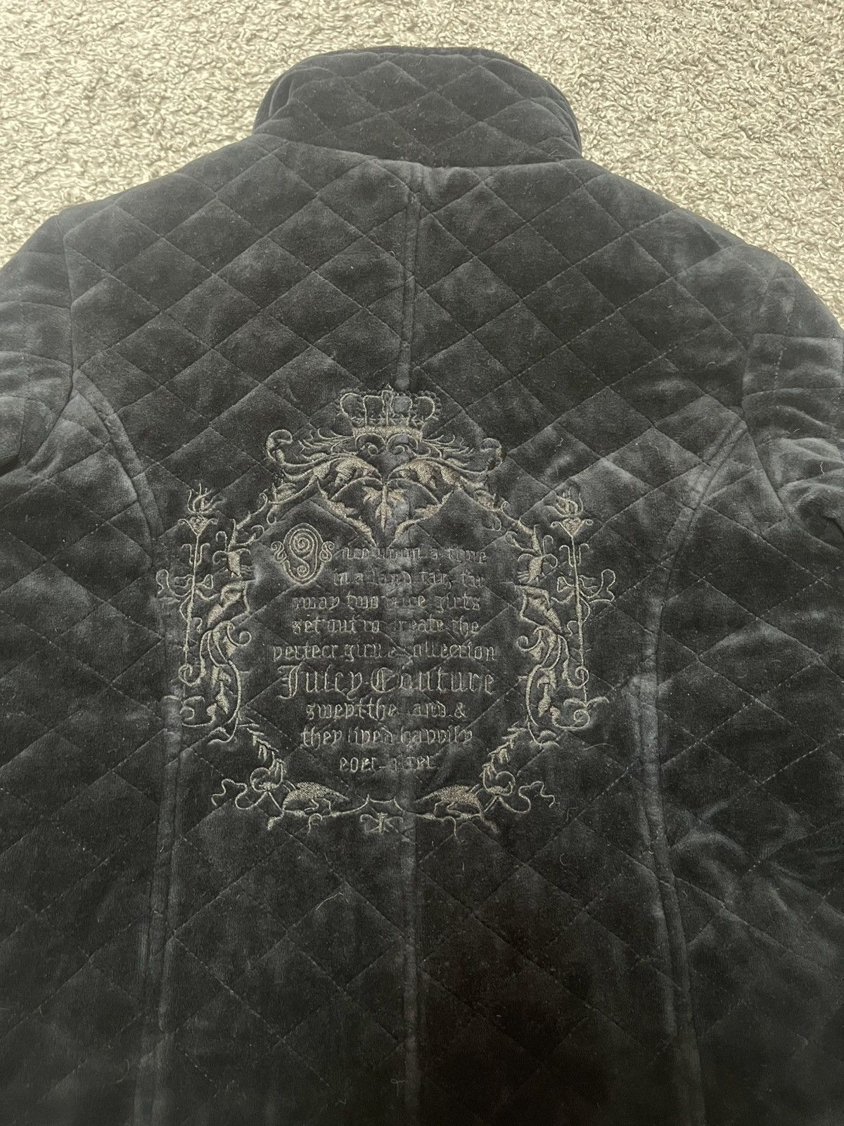 Juicy Couture Juicy Couture Veloure Black Buttons Jacket Logo size S Size S / US 4 / IT 40 - 3 Thumbnail