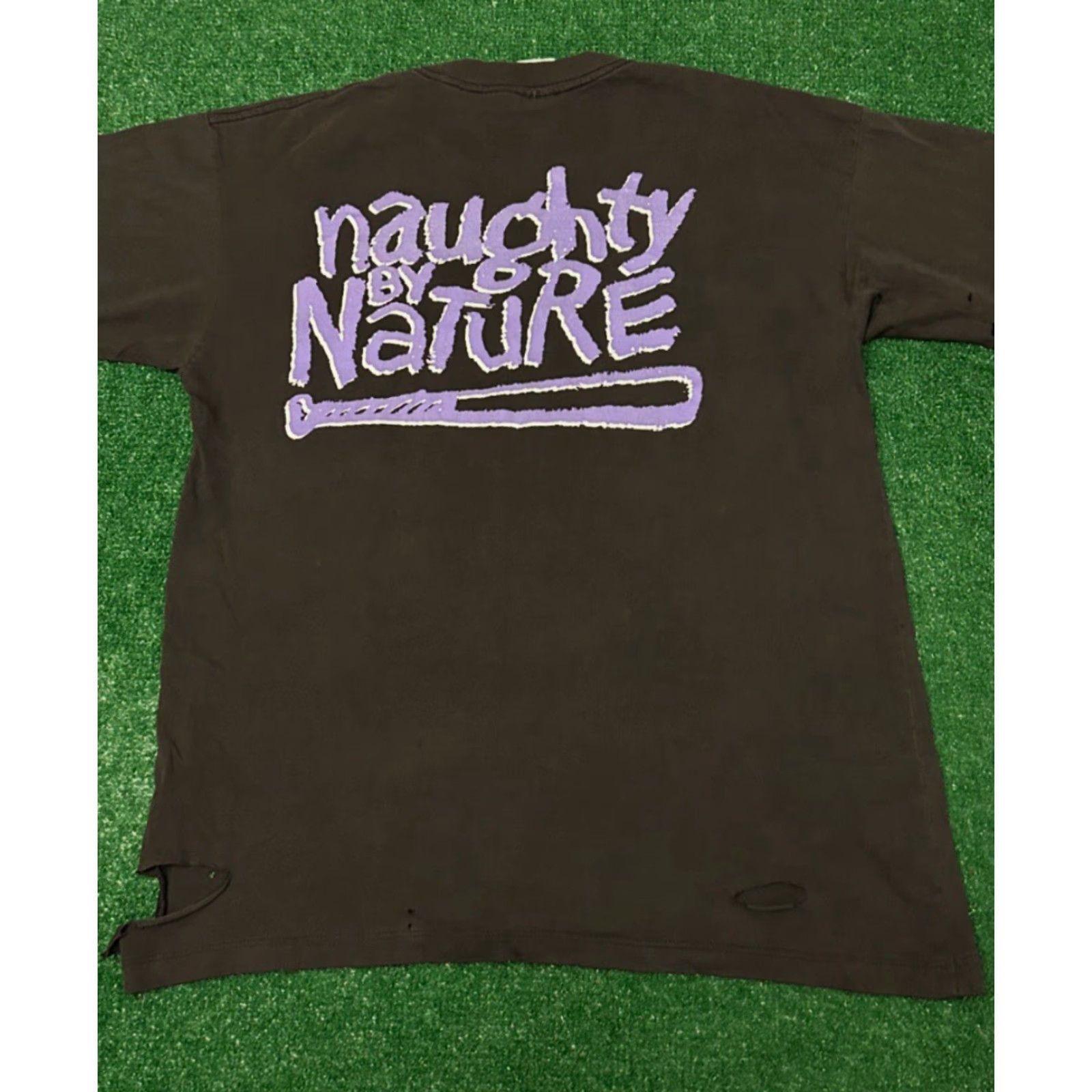 Vintage VINTAGE Naughty By Nature Rap Tee 1995 DRY ROT Distressed Shirt Mens XL 90s Hip Hop Vintage Shirt Black Size US XL / EU 56 / 4 - 2 Thumbnail