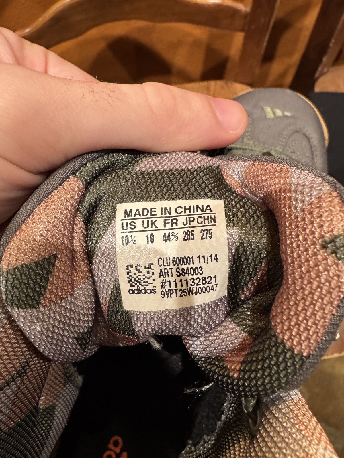 Adidas RARE Adidas Crazy 8 CAMO Size US 10.5 / EU 43-44 - 6 Thumbnail