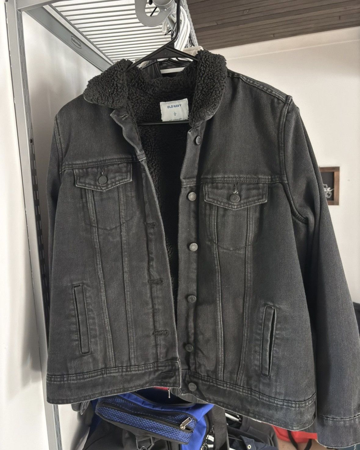 Handmade × Vintage Custom one of one (1 of 1) fleece lined denim jacket Size US S / EU 44-46 / 1 - 3 Thumbnail