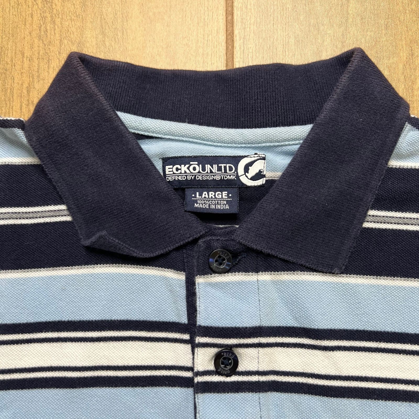 Ecko Unltd. Vintage Y2K Ecko Unltd Striped Polo Shirt Men's Sz L Size US L / EU 52-54 / 3 - 3 Thumbnail