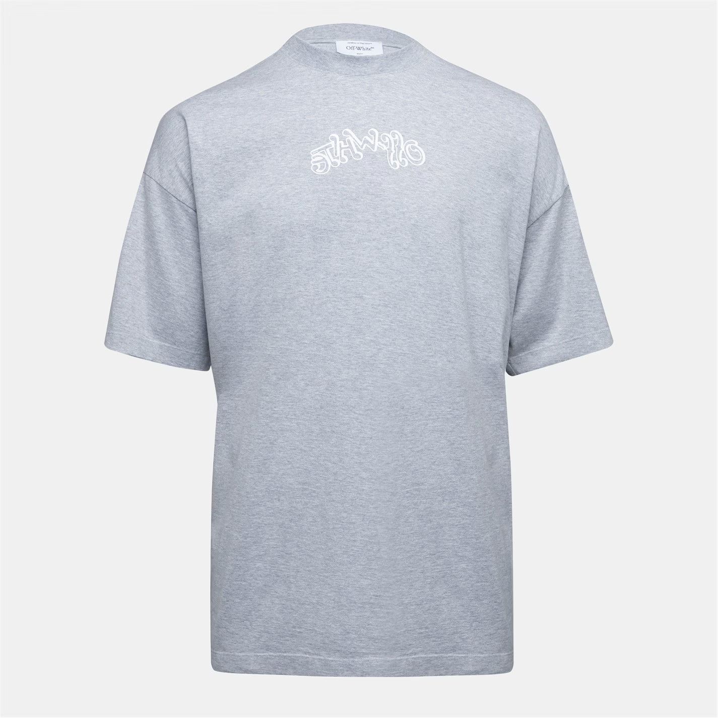 Off-White o1g2r1mq0226 Hl_Music T-Shirt In Grey Size US XS / EU 42 / 0 - 1 Thumbnail