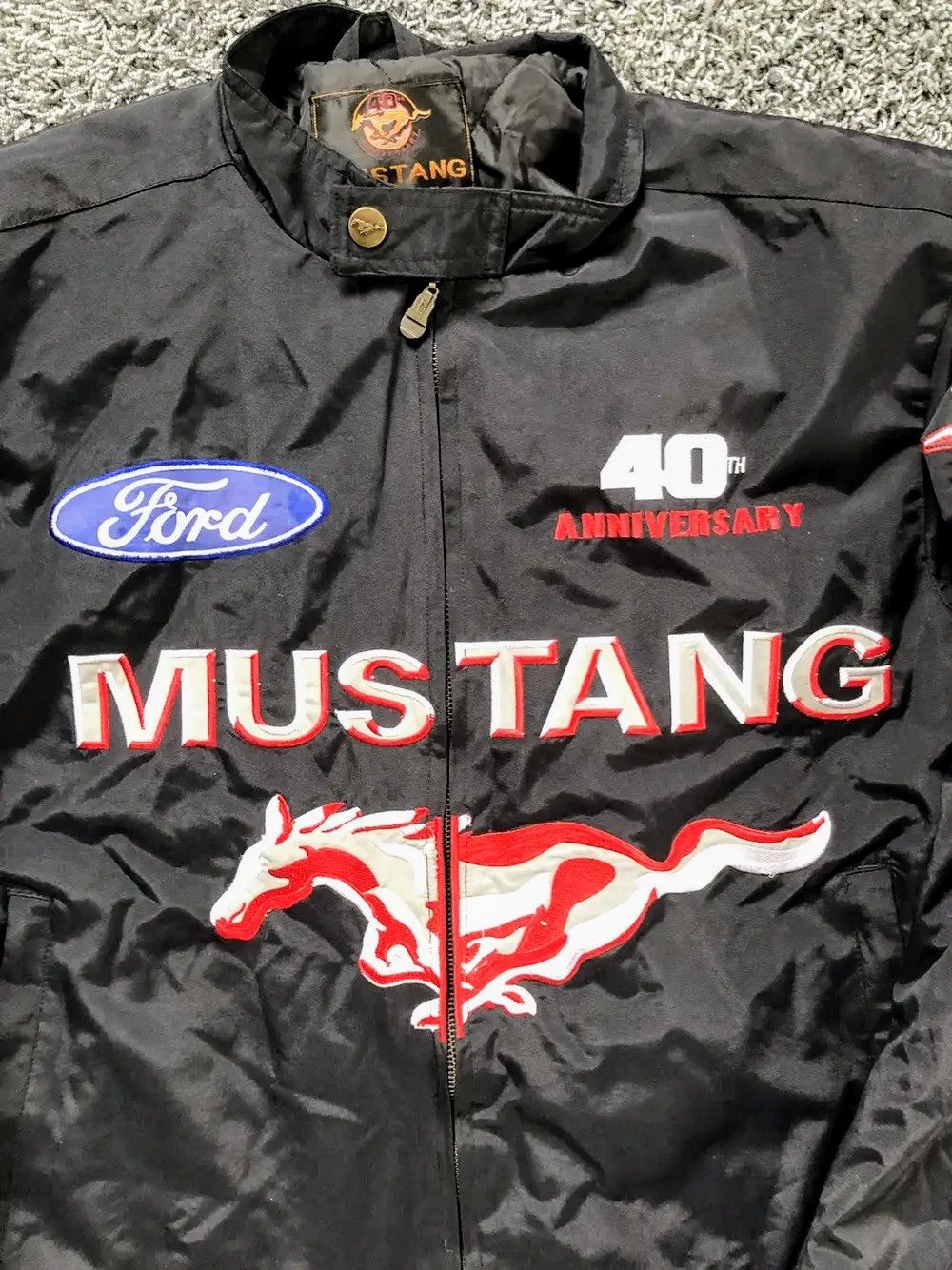 Japanese Brand 💥 Ford Mustang Vintage Racing Jacket Retro Y2K Size US XL / EU 56 / 4 - 3 Thumbnail