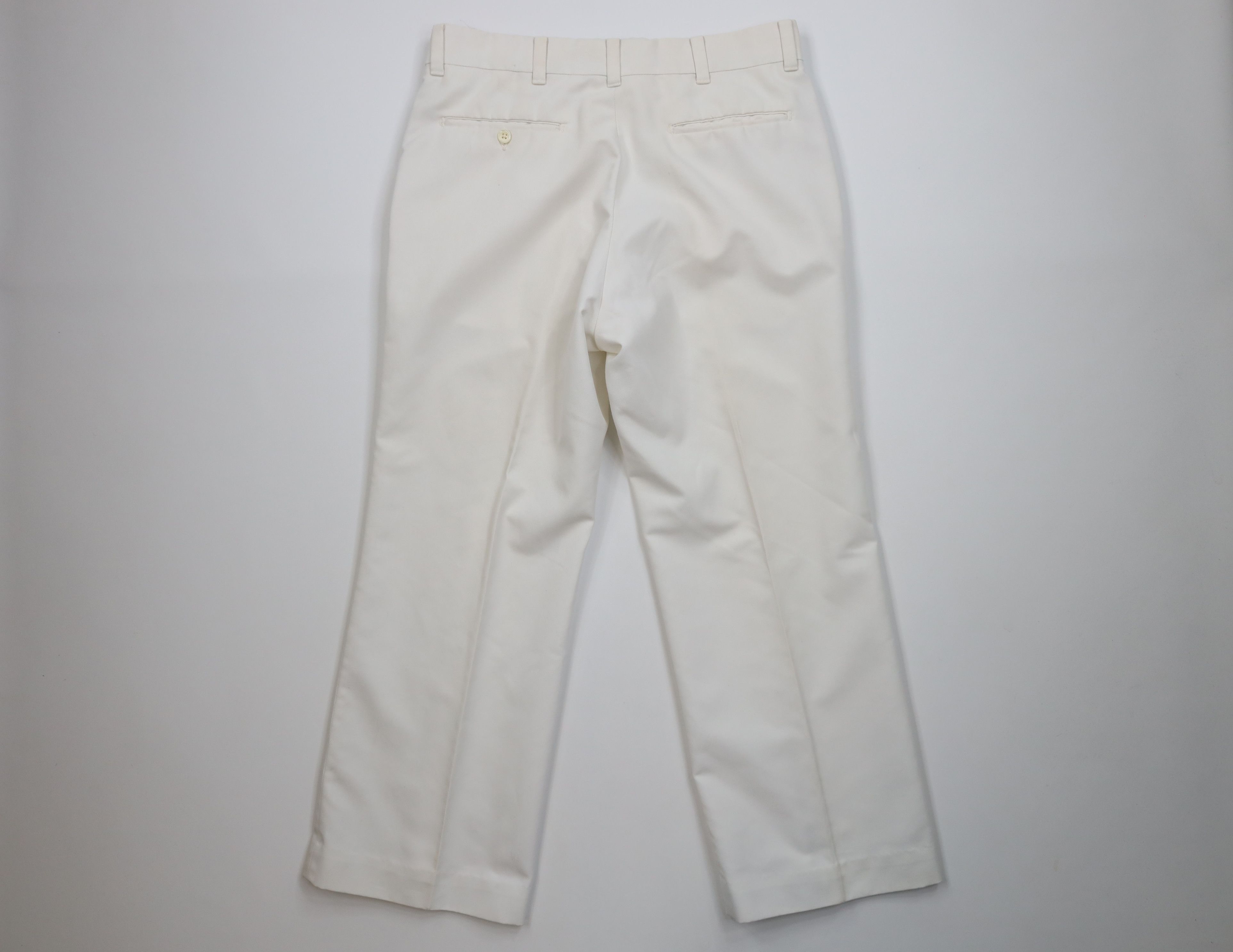 Vintage Vintage 70s Streetwear Flared Wide Leg Chino Pants White USA Size US 34 / EU 50 - 10 Thumbnail