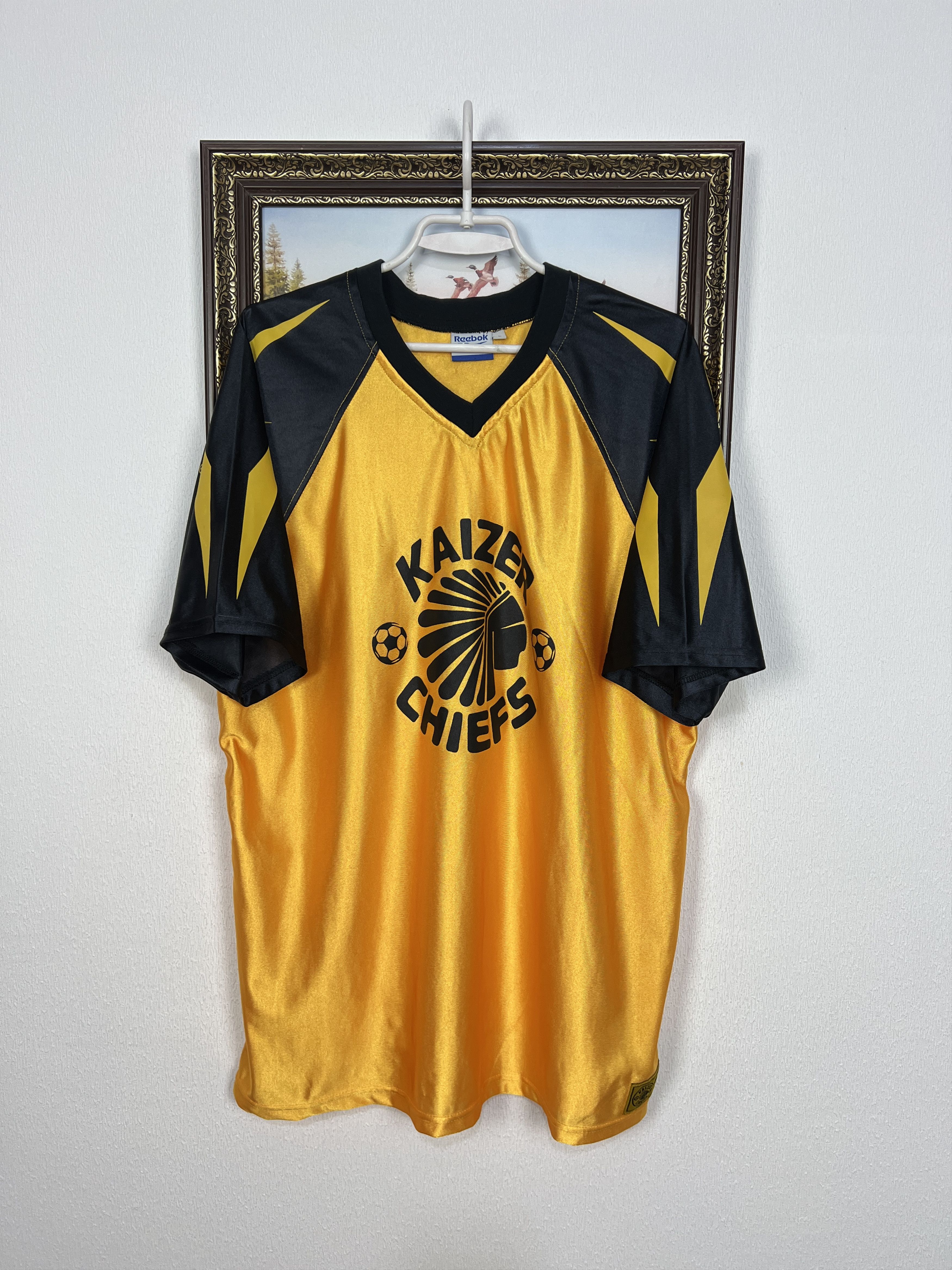 Reebok Vintage 90's Reebok Kaizer Chiefs Football Train Shirt Size US L / EU 52-54 / 3 - 1 Thumbnail