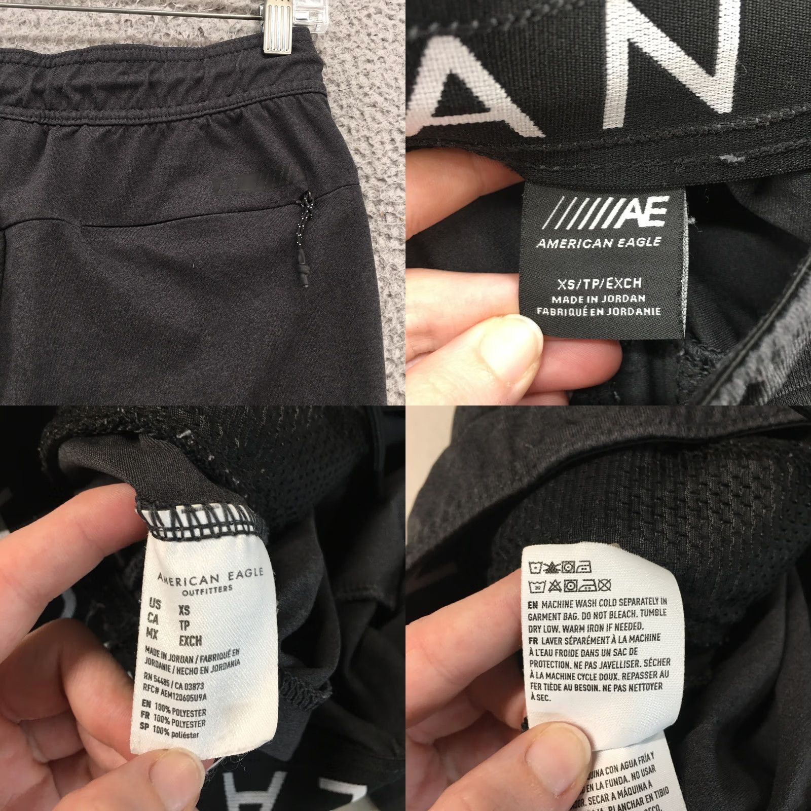 American Eagle Outfitters American Eagle Outfitters Jogger Pants Mens XS Gray Mid Rise Drawstring Size US 27 - 10 Thumbnail