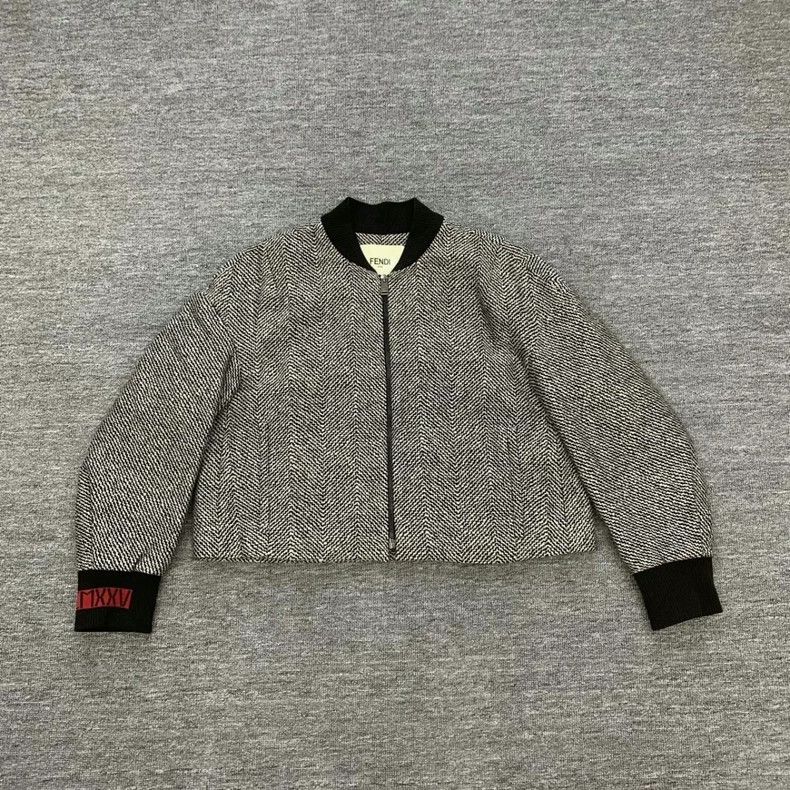 Fendi Fendi Wool Silk Short Jacket - dmc Size US XS / EU 42 / 0 - 1 Thumbnail