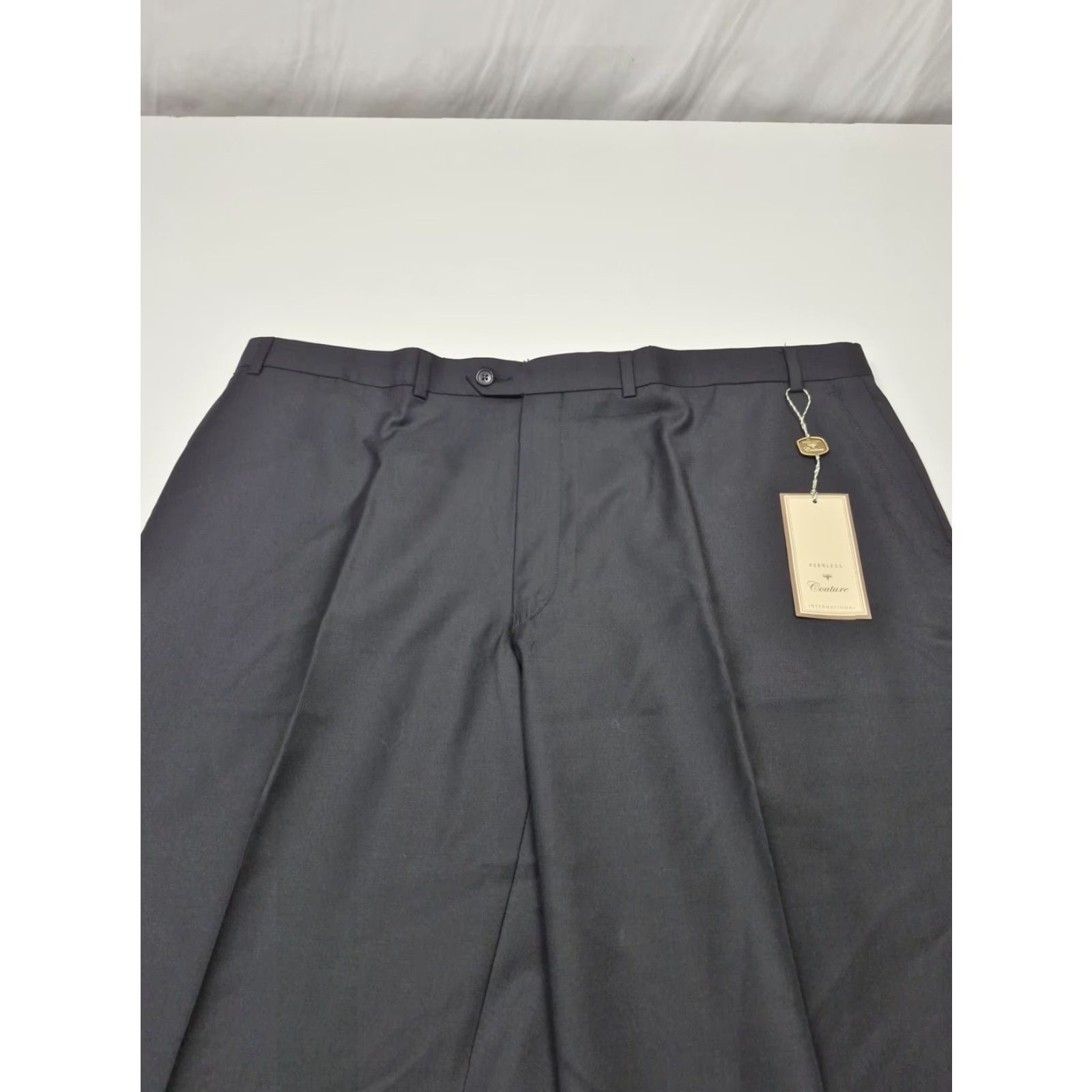 Vintage VINTAGE Vitale Barberis Canonico Dress Pants Mens 44x36 Black Wool Pleated Unhemmed NWT Size US 44 / EU 60 - 2 Thumbnail