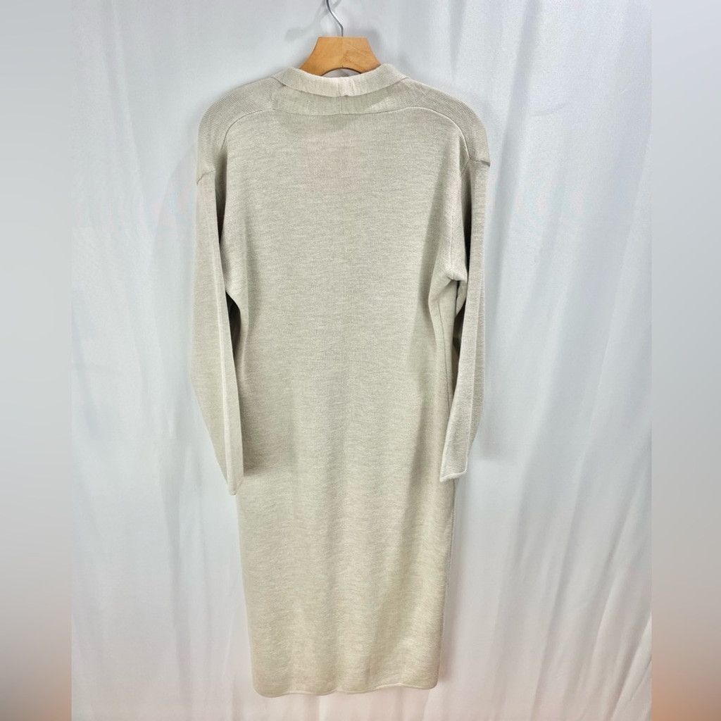 Other Vintage Tan Button Front Maxi Sweater Dress Size L Size L / US 10 / IT 46 - 3 Thumbnail