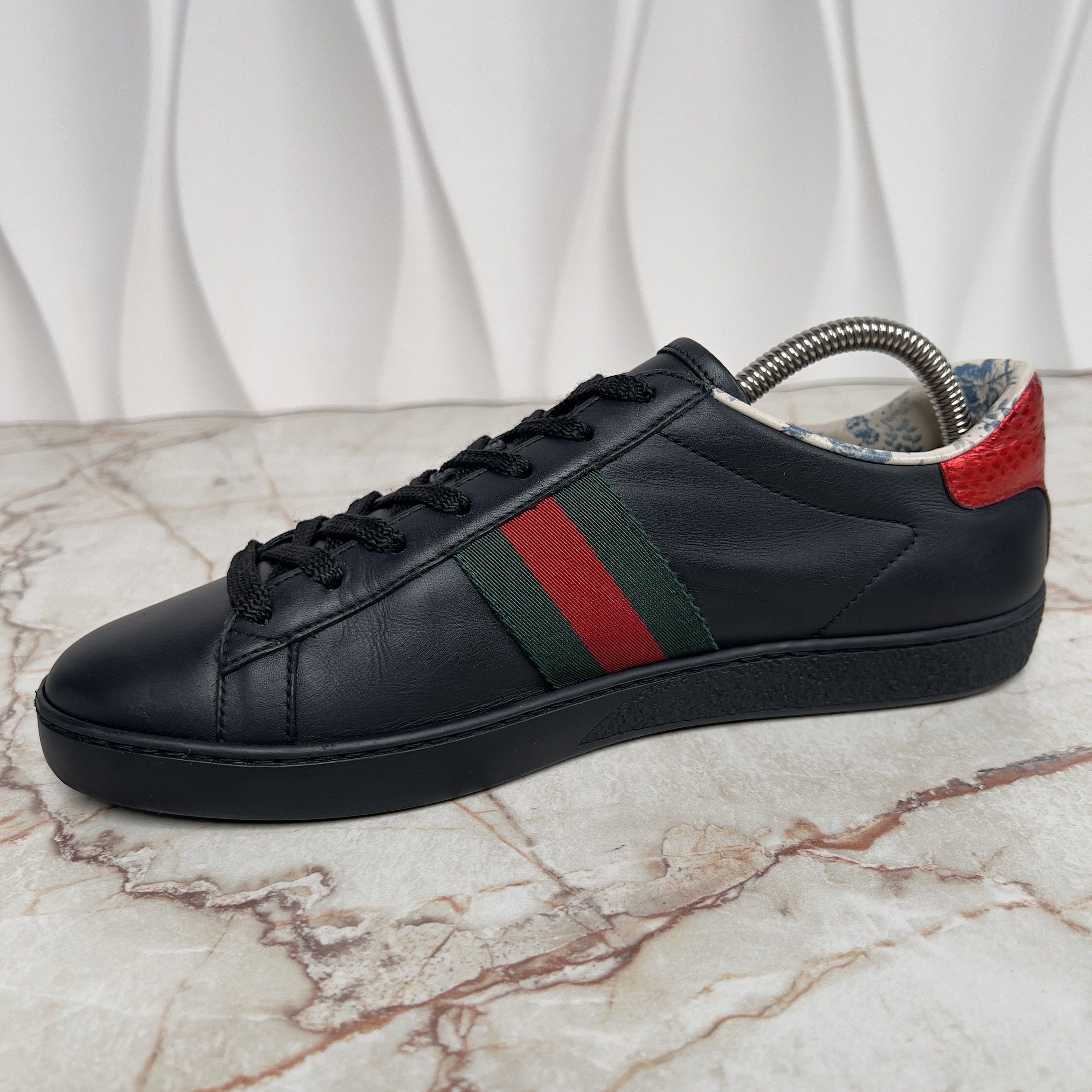 Gucci Sega Ace Sneakers Ayers Web Guccy Print Floral Leather Size US 9 / IT 39 - 7 Thumbnail