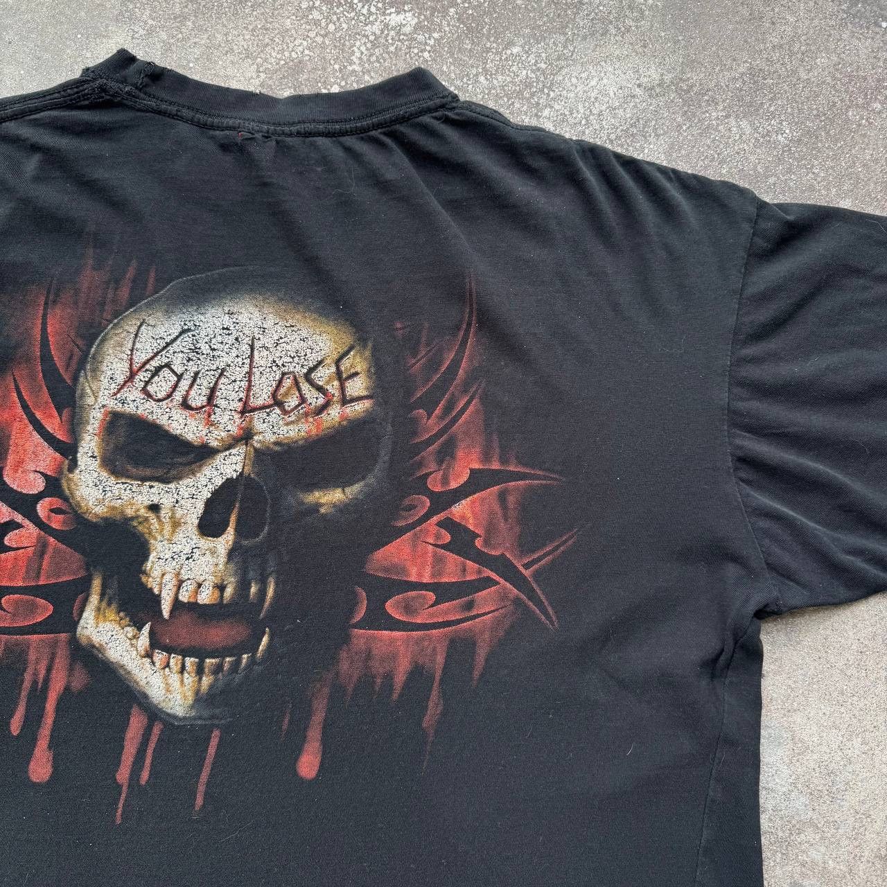 Vintage Spiral Y2K Vintage Faded Cotton T-Shirt (Affliction style) Size US XL / EU 56 / 4 - 10 Thumbnail