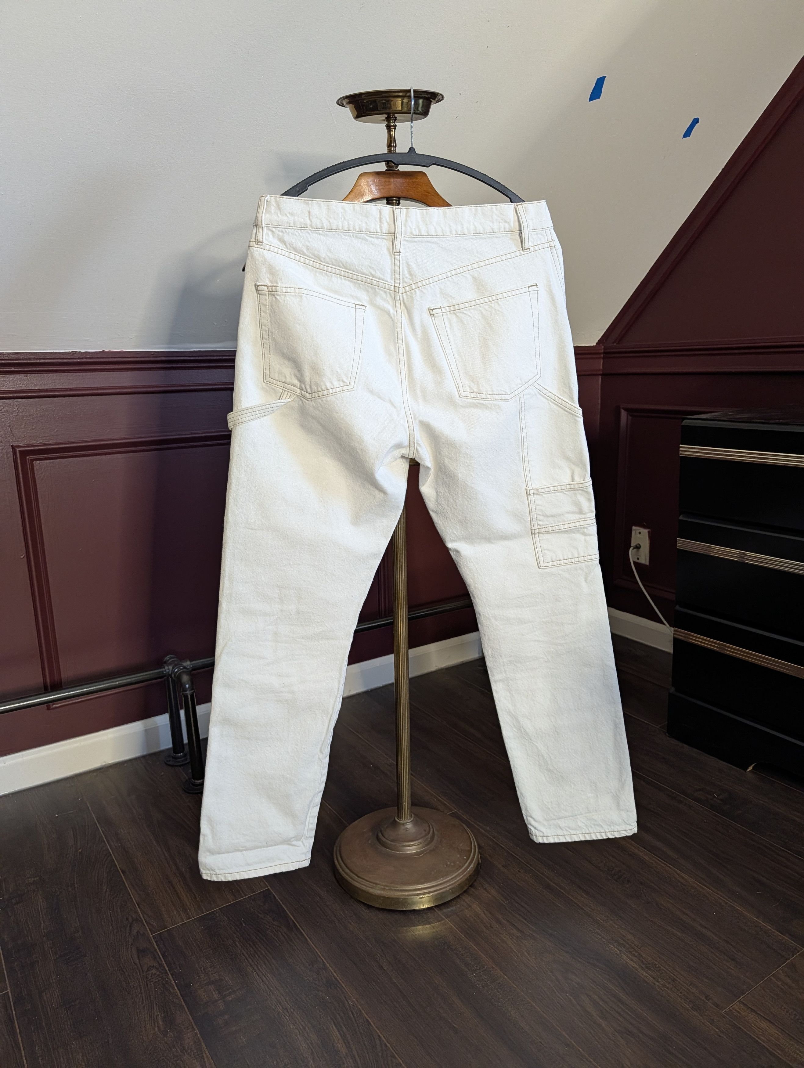 Frame Double knee carpenter jeans white Le Slouch 28 Size US 30 / EU 46 - 7 Thumbnail