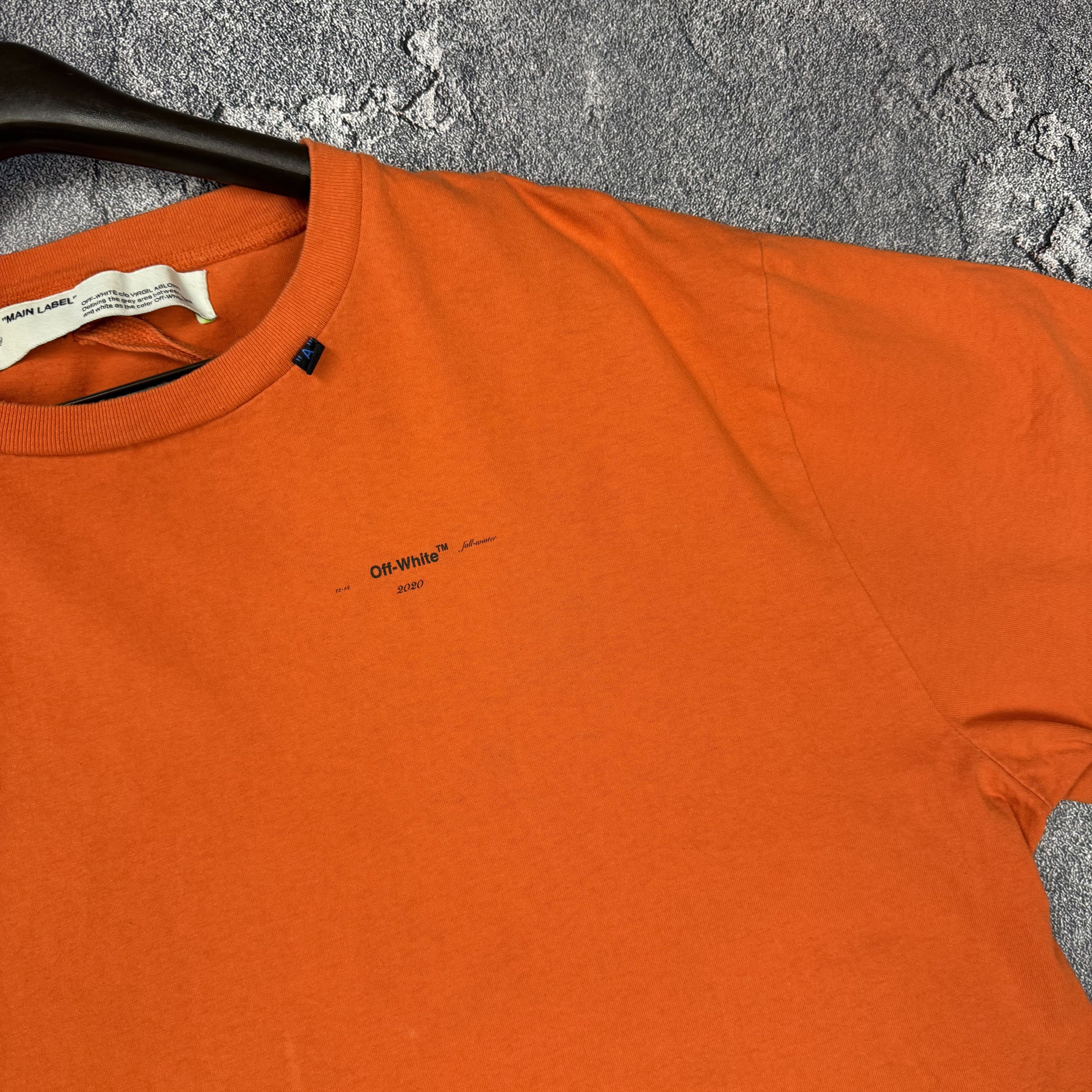 Off-White Off White Orange Embroidered Scribble Arrows Logo T-Shirt Size US L / EU 52-54 / 3 - 6 Thumbnail