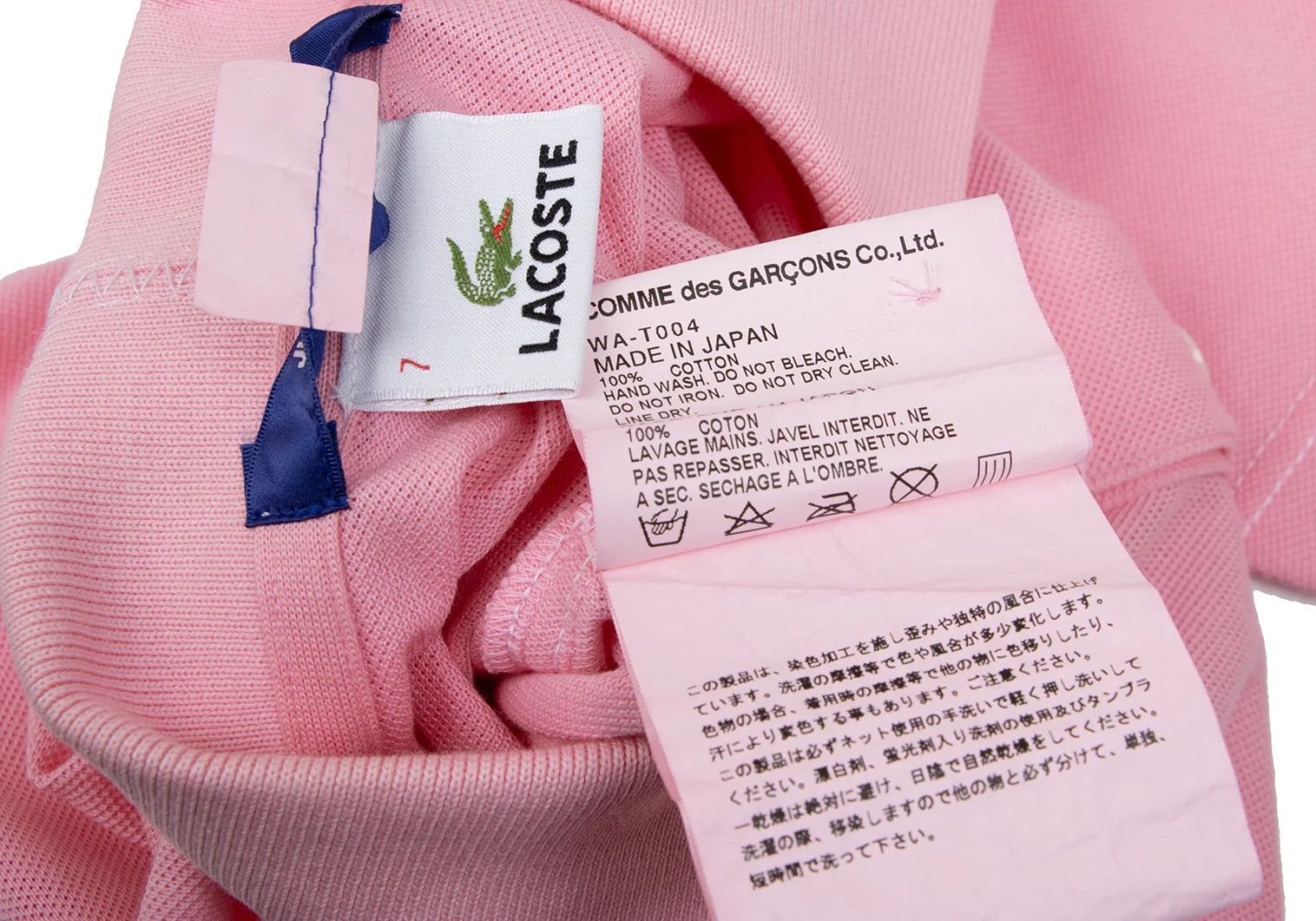 Junya Watanabe Pink Polo Shirt in Size S, Slight Sheerness Size US S / EU 44-46 / 1 - 17 Thumbnail
