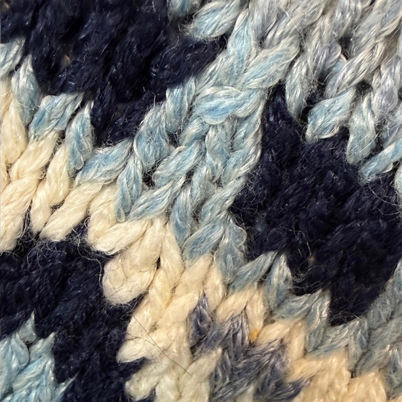 Other Blue Patterned Knitted by Hand Sweater Size M / US 6-8 / IT 42-44 - 3 Thumbnail