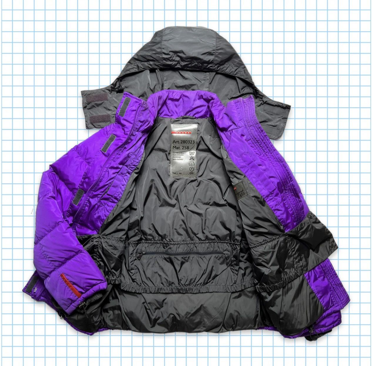 Prada Prada Sport Bright Purple Nylon Shimmer Down Jacket AW00' Size US S / EU 44-46 / 1 - 4 Thumbnail