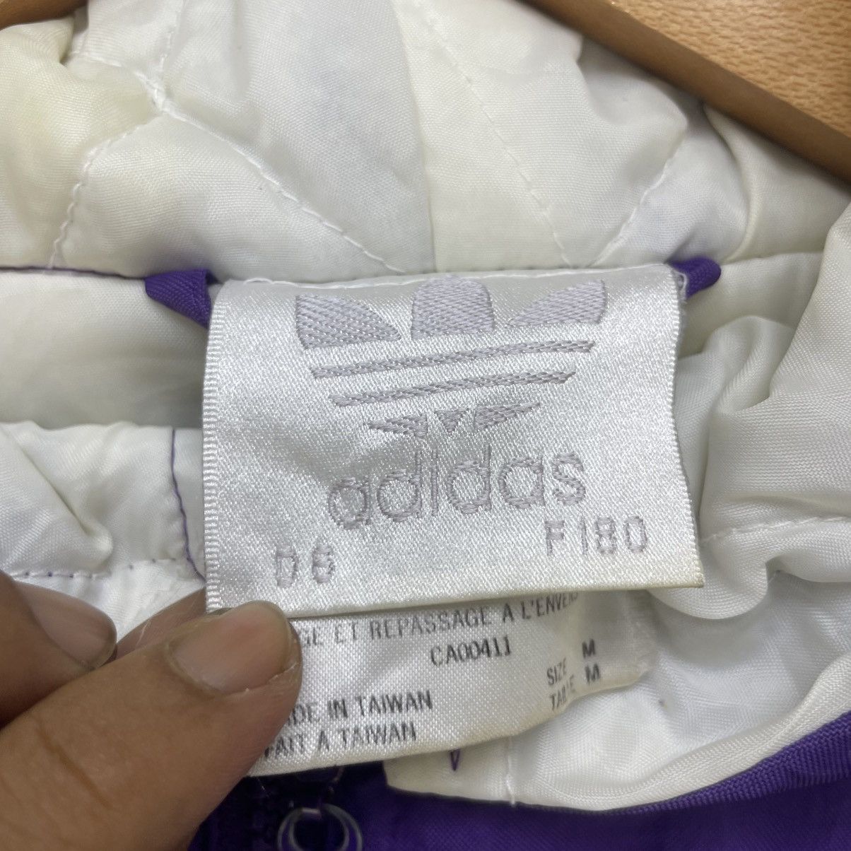 Adidas 💥Vintage 90s Adidas Big Logo Hooded Jacket Size US M / EU 48-50 / 2 - 7 Thumbnail