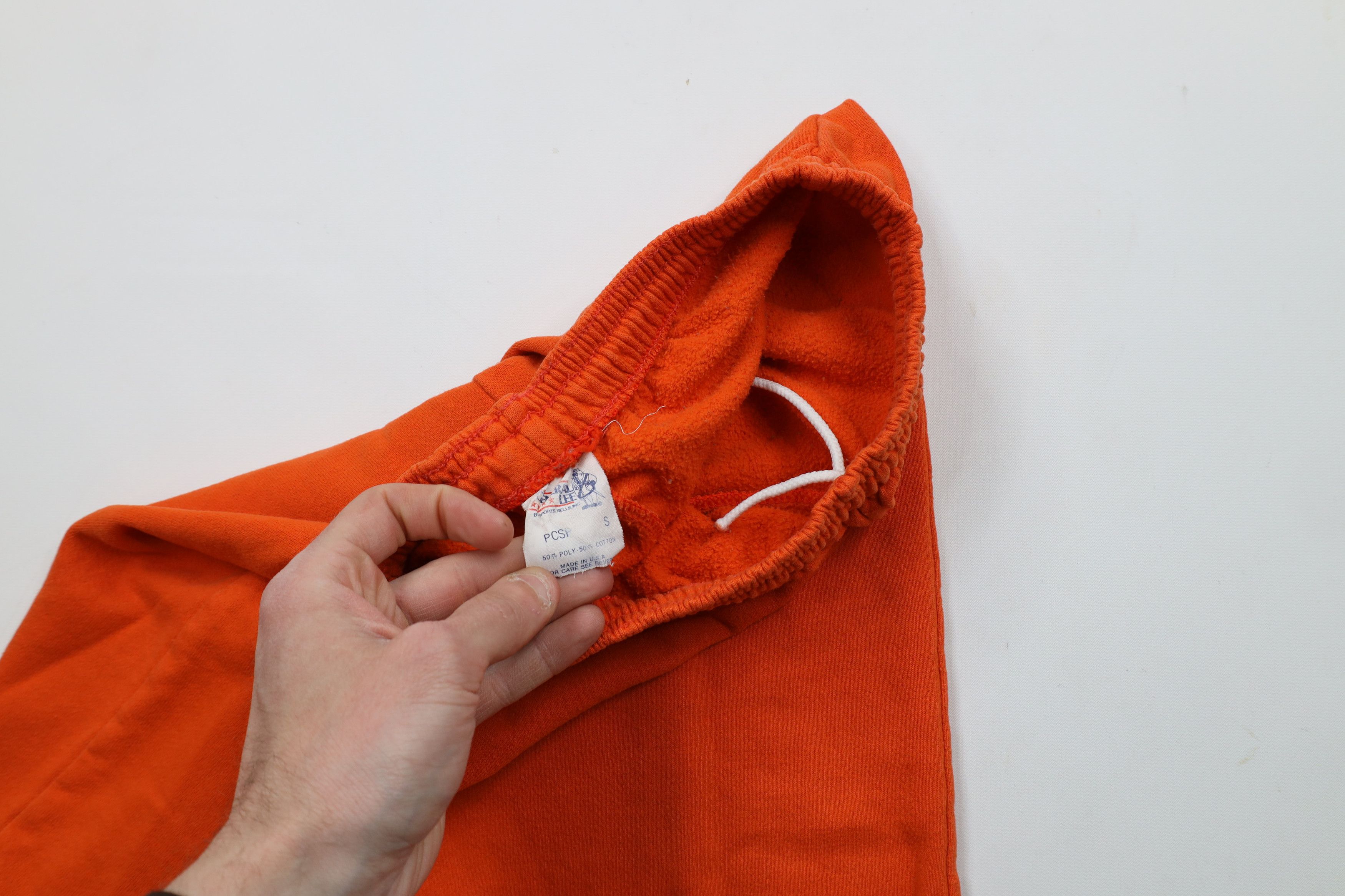 Vintage Vintage 90s Streetwear Blank Sweatpants Joggers Orange USA Size US 32 / EU 48 - 7 Thumbnail