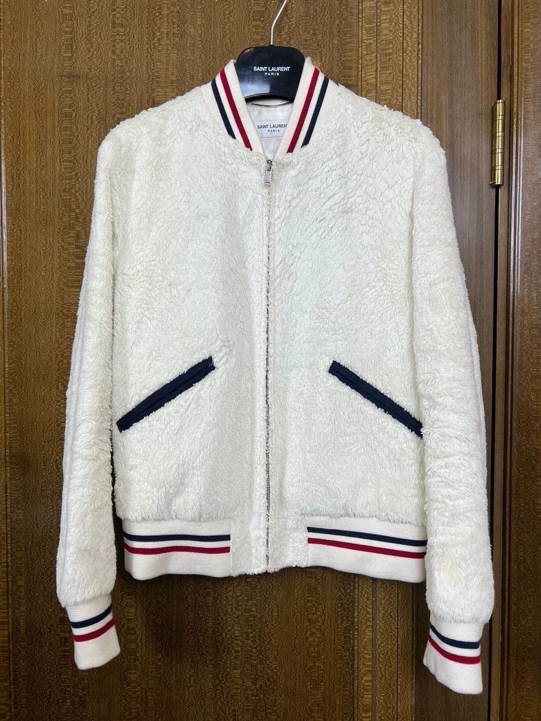 Saint Laurent Paris Saint Laurent Paris 18fw Teddy Fur Baseball Jacket-2506 Size US 32 / EU 48 - 1 Thumbnail
