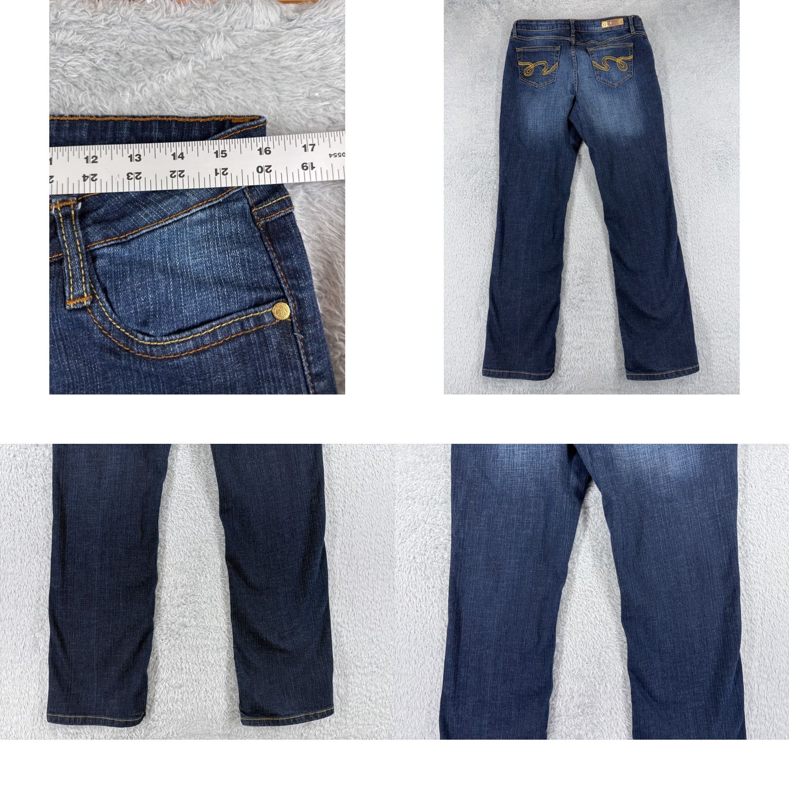 Southpole VINTAGE Southpole Jeans Womens 13 Blue Denim Jeans Straight HipHop Culture Y2K 32x32 Size 34" / US 12 / IT 48 - 9 Thumbnail