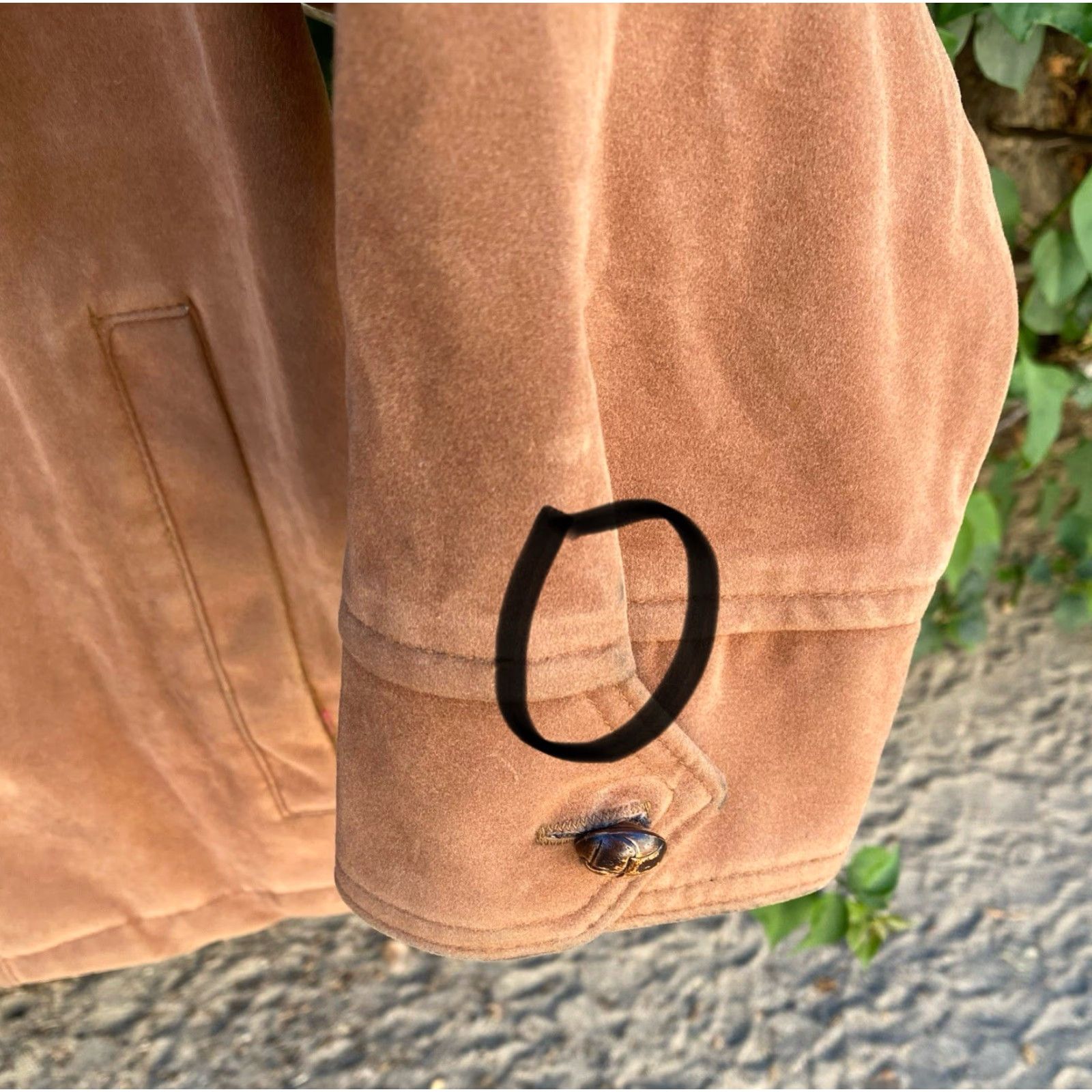 Vintage VINTAGE English Squier Jacket Shirt Shacket Western Cowboy Hippie Suede Look Brown XL Men Size US XL / EU 56 / 4 - 7 Thumbnail