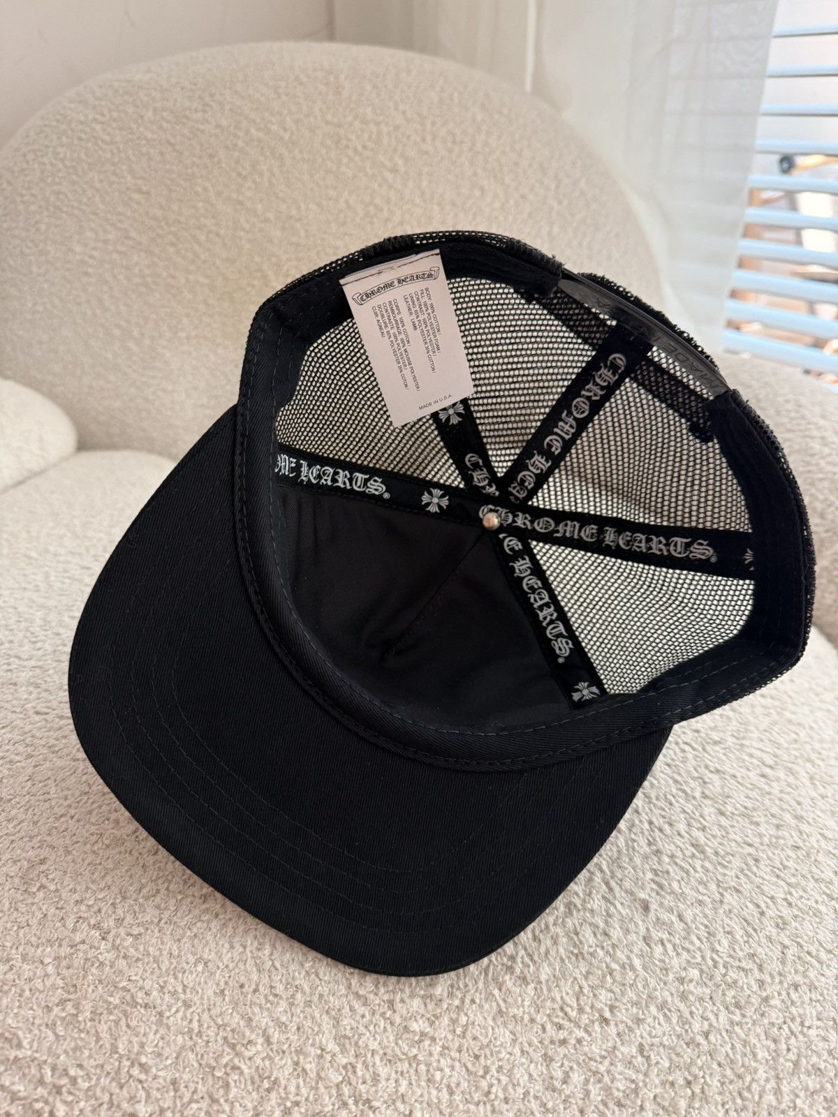 Chrome Hearts Chrome hearts cemetery triple black hat Size ONE SIZE - 5 Thumbnail