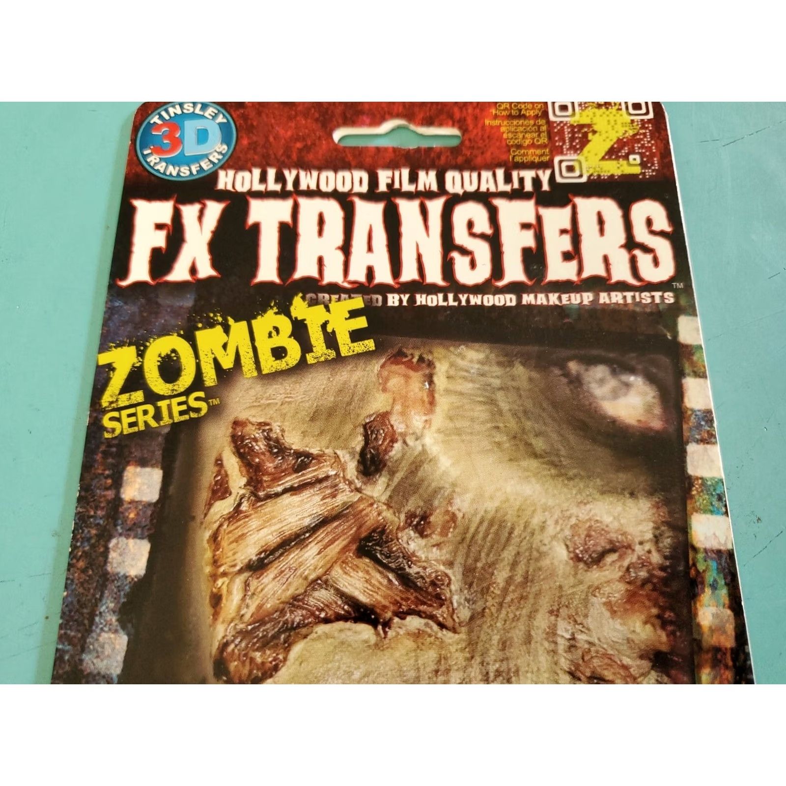 Vintage Tinsley Transfers Zombie Gash Wound Prosthetic 3D FX Halloween Adult Unisex Size ONE SIZE - 7 Thumbnail