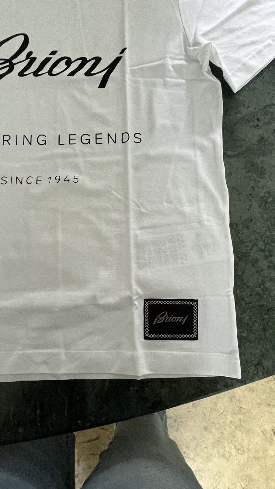 Brioni Brioni Big logo tshirt with brand patch Size US S / EU 44-46 / 1 - 3 Thumbnail