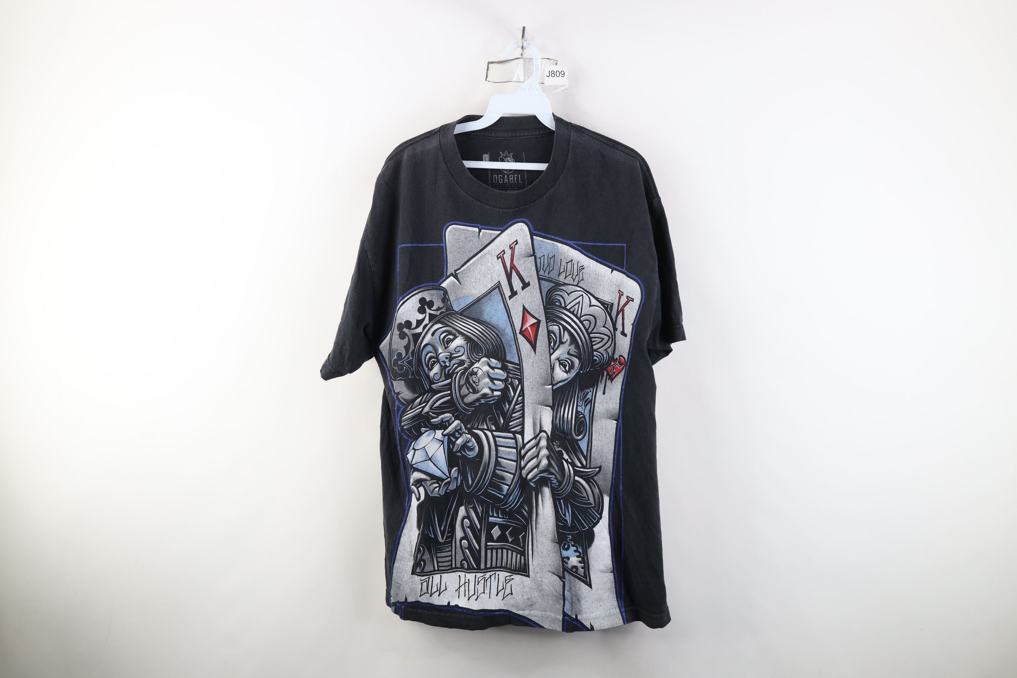 Vintage Vintage Y2K Streetwear Hustle Poker Cards Diamond T-Shirt Size US L / EU 52-54 / 3 - 1 Thumbnail