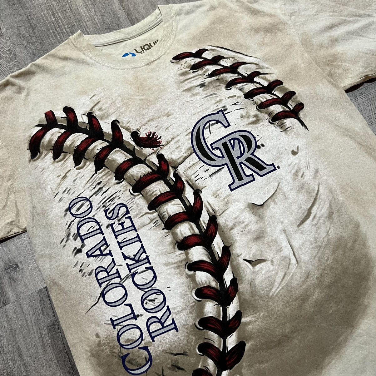 Liquid Blue Liquid Blue Colorado Rockies AOP Baseball MLB T Shirt Size US XL / EU 56 / 4 - 2 Thumbnail