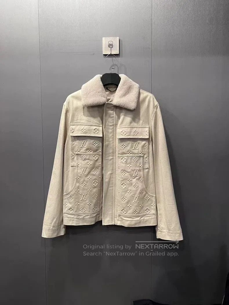 Louis Vuitton Louis Vuitton Log Embossed Denim Jacket. Size US M / EU 48-50 / 2 - 1 Thumbnail