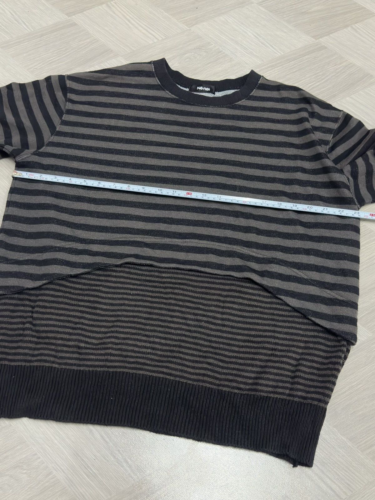 Ne-Net Ne-Net Issey Miyake Hybrid Stripe/Prisoner Sweater Size US M / EU 48-50 / 2 - 9 Thumbnail