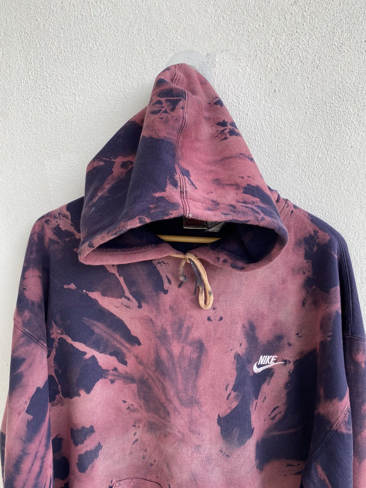 Nike × Vintage Vintage Nike big logo tie dye hoodie / sweatshirt Size US XL / EU 56 / 4 - 6 Thumbnail