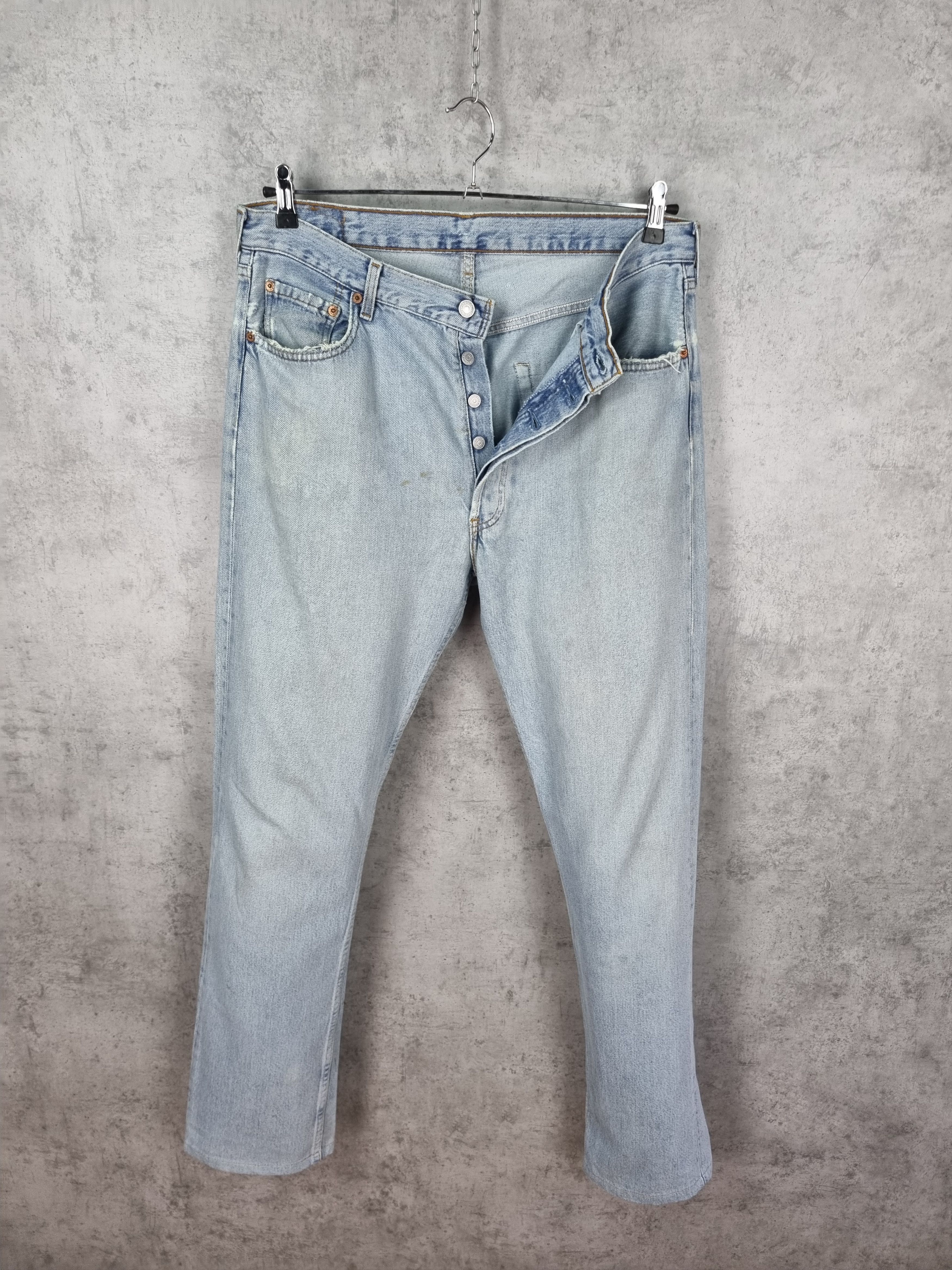 Levi's × Levi's Vintage Clothing × Vintage 1994 Vintage LEVIS 501 Dirty Distressed Jeans made in France Size US 33 - 3 Thumbnail