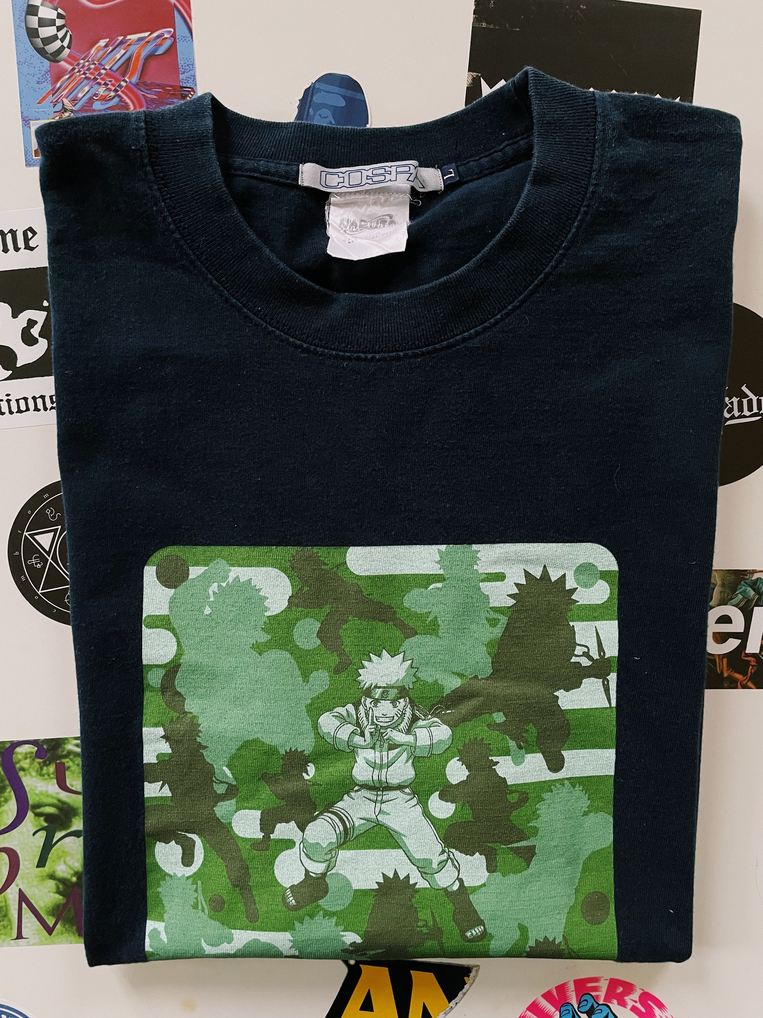 Anime × Japanese Brand × Vintage Vintage 2002 COSPA x Naruto T-shirt Navy Size US L / EU 52-54 / 3 - 6 Thumbnail