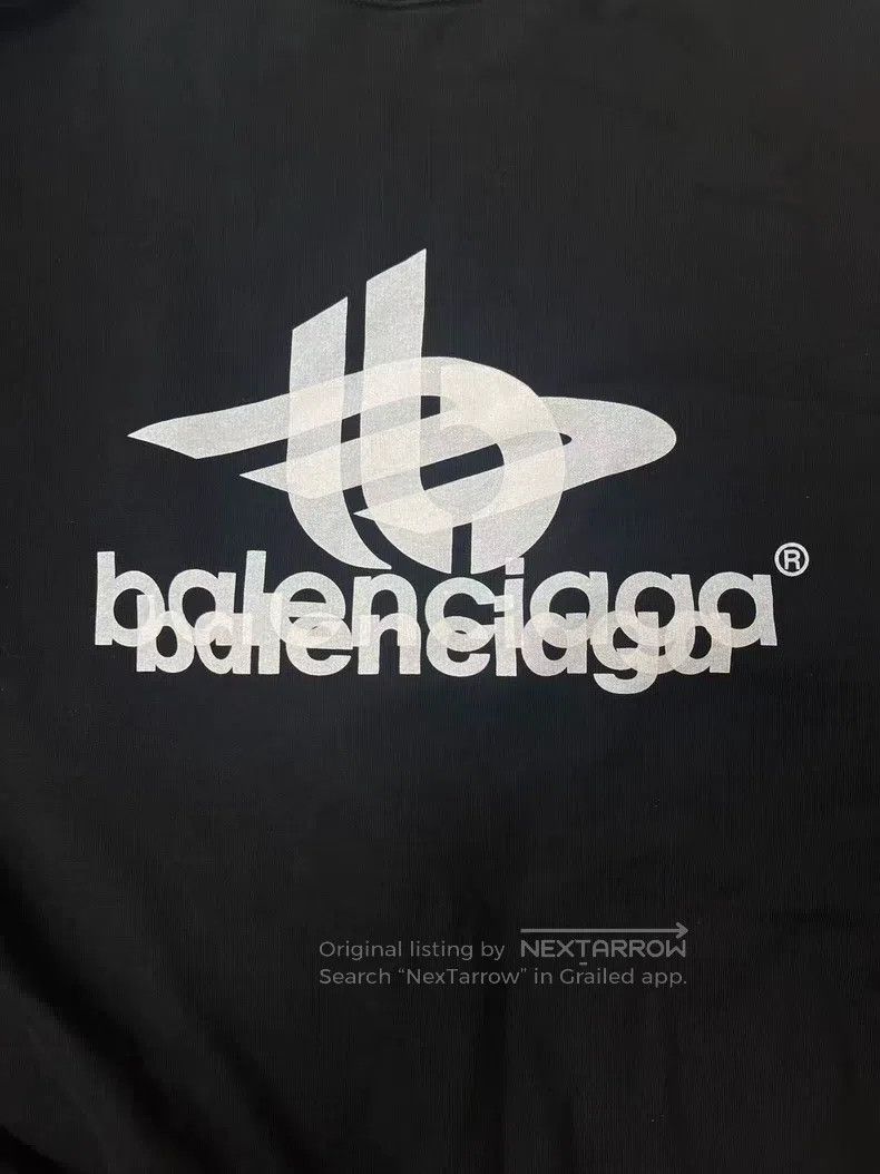 Balenciaga Balenciaga Alphabet Print Casual Hooded Long Sleeve Sweats Size US L / EU 52-54 / 3 - 3 Thumbnail