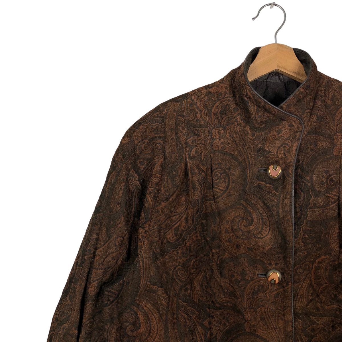 Japanese Brand 🔥90’s Navajo Aztec Over Print Suede Jacket Fabio Mantegazza Size US M / EU 48-50 / 2 - 7 Thumbnail