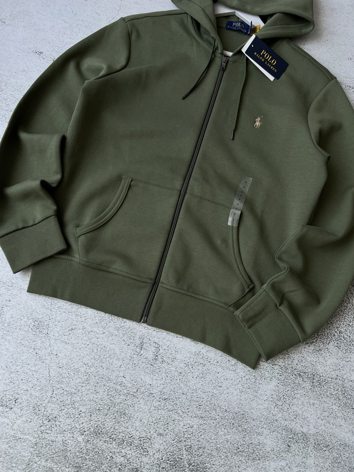 Polo Ralph Lauren Polo Ralph Lauren Full Zip Hoodie Olive Green – New Tags S Size US S / EU 44-46 / 1 - 5 Thumbnail