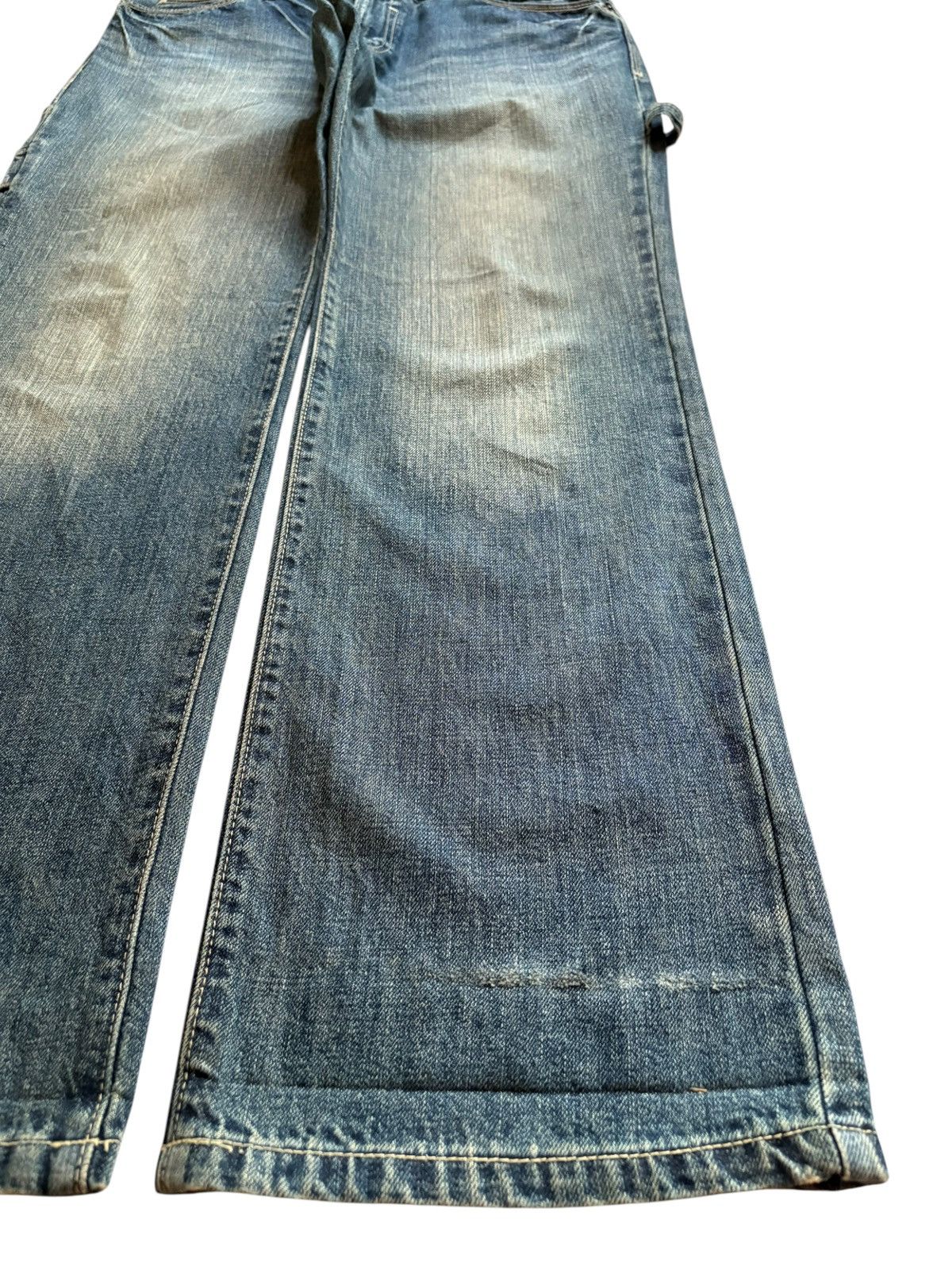 Japanese Brand Vintage Japanese Brand Mud Wash Loose Baggy Carpenter Jeans Size US 35 - 7 Thumbnail