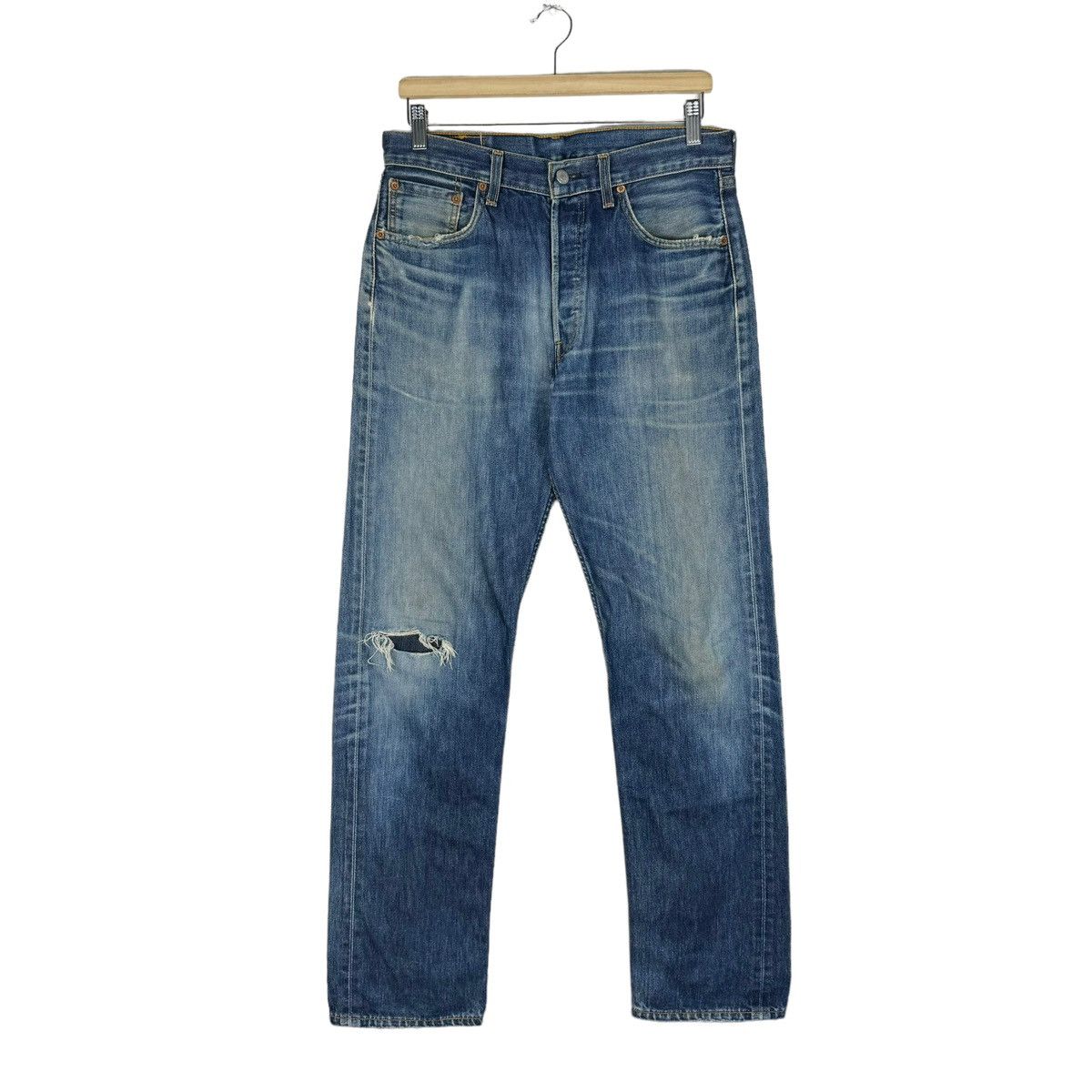 Levi's 🌟LEVIS 501 DENIM JEANS PANTS Size US 31 - 2 Thumbnail