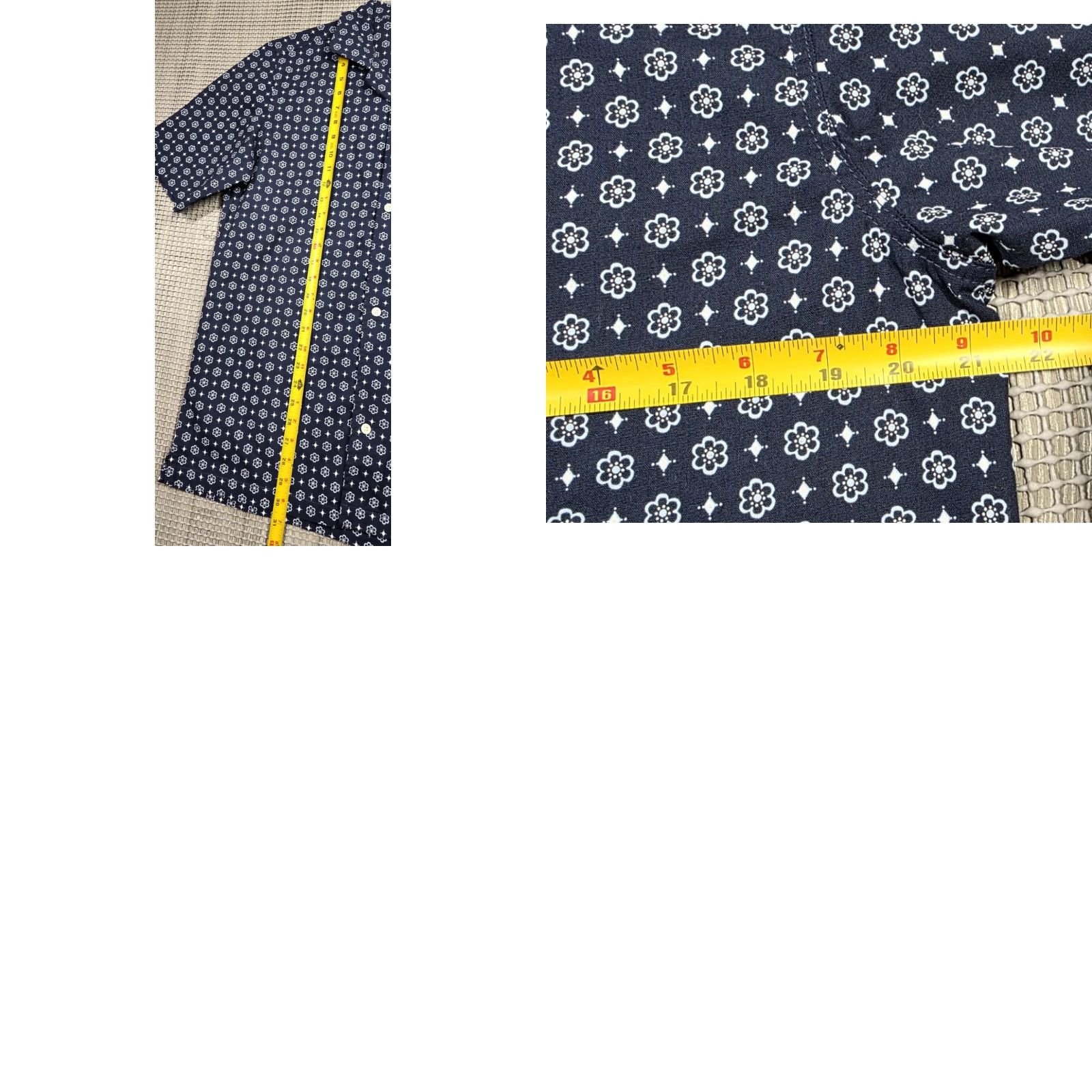 Wrangler VINTAGE Wrangler Resort Shirt Mens M Geometric Hawaiian Camp Blue Cotton Short Sleeve Button-Up Decade: 90s? (But do not add decade) Size US M / EU 48-50 / 2 - 9 Thumbnail
