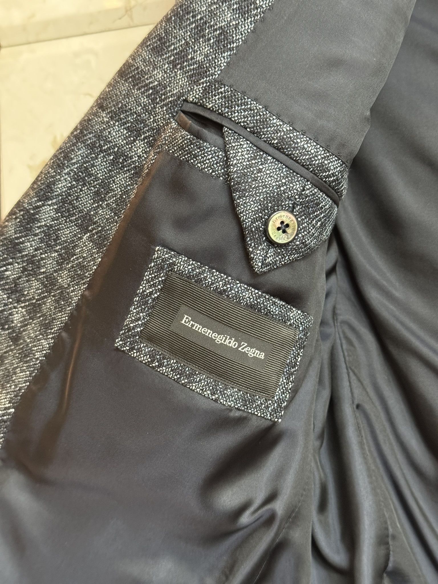 Ermenegildo Zegna ZEGNA / Tailored Milano Fit Check Pattern Blazer / EU 48 Size 38R - 5 Thumbnail