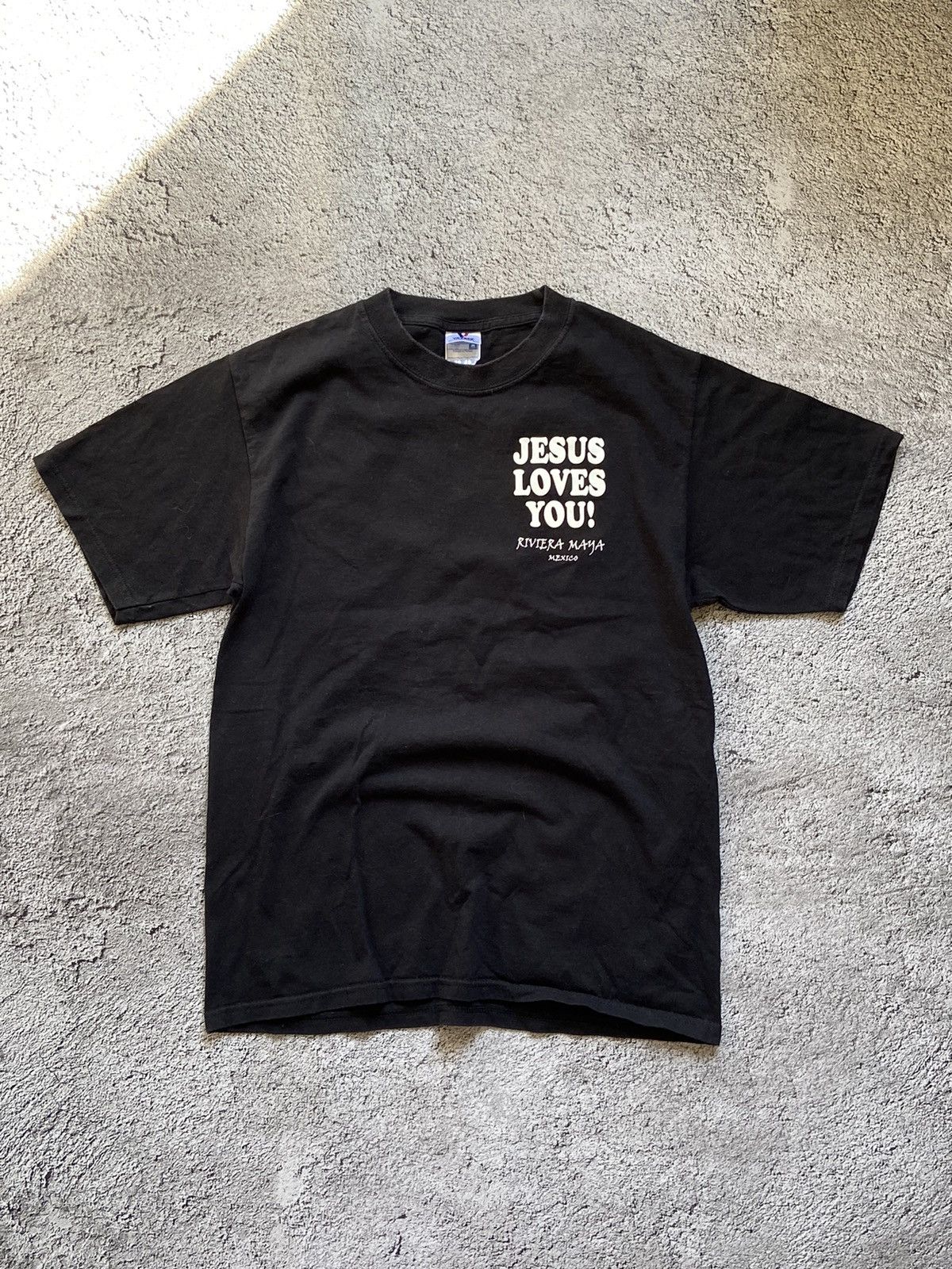 Designer × Japanese Brand Vintage Jesus Love You Faded Distressed Tee Size US M / EU 48-50 / 2 - 3 Thumbnail