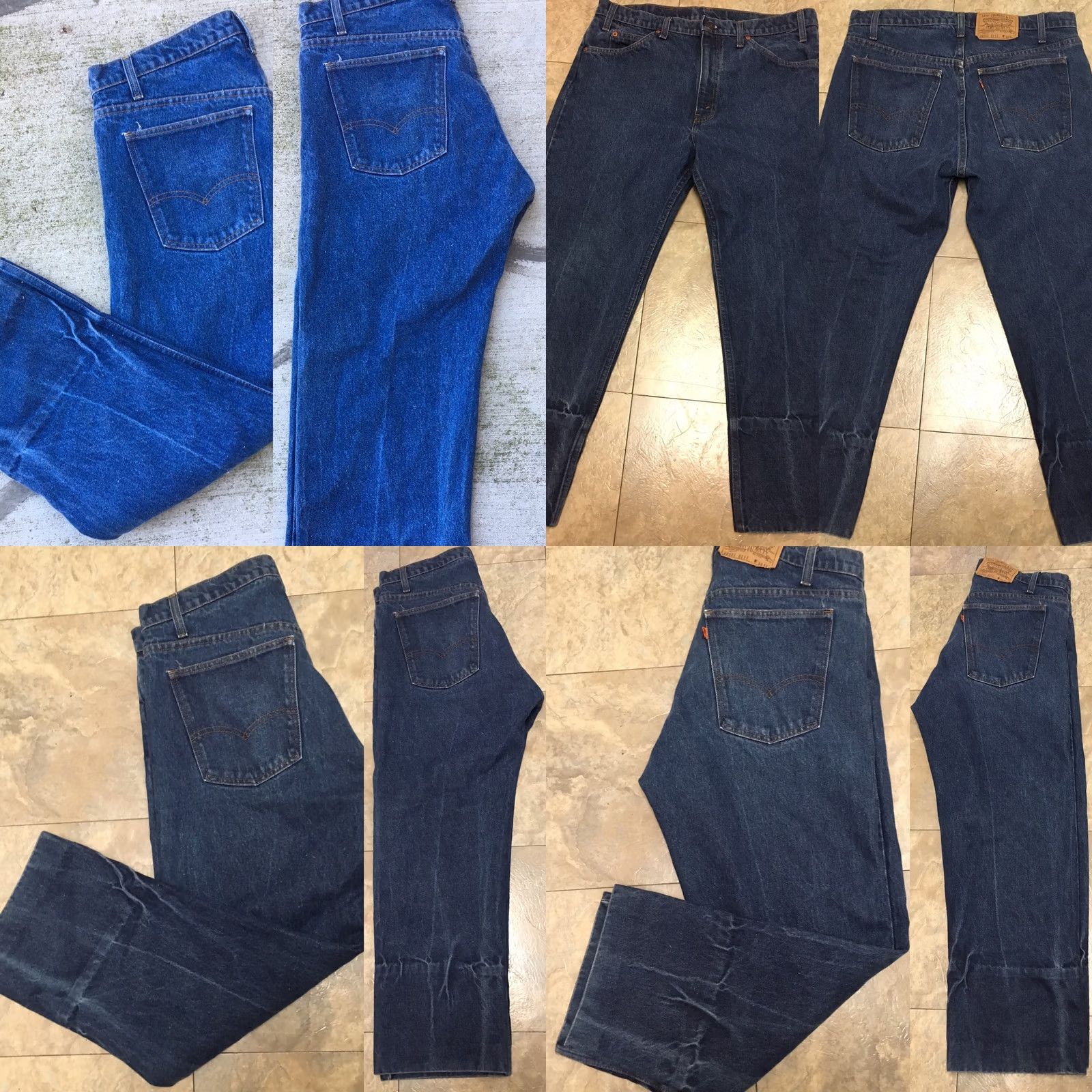 Levi's VINTAGE Levi's 505 Orange Tab USA Jeans 36 x 26.5 Inseam Blue Denim Zipper Fly Casual Mens Size US 36 / EU 52 - 8 Thumbnail