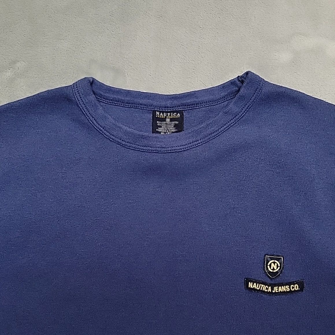 Nautica VINTAGE Nautica Jeans Company Shirt Mens XL Blue Crewneck Long Sleeve Sweater Size US XL / EU 56 / 4 - 2 Thumbnail